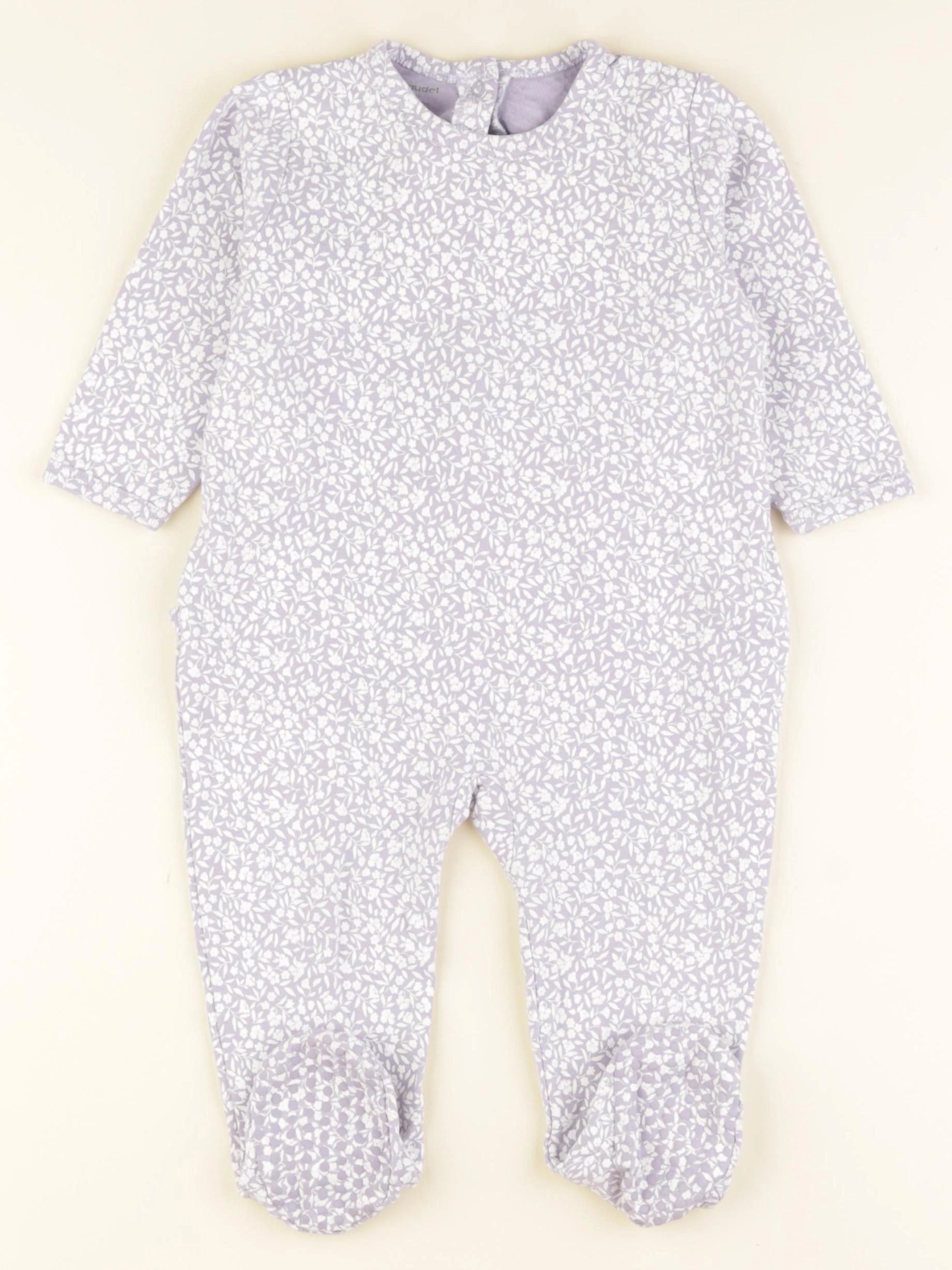 Vertbaudet - pyjama coton violet - 18 mois