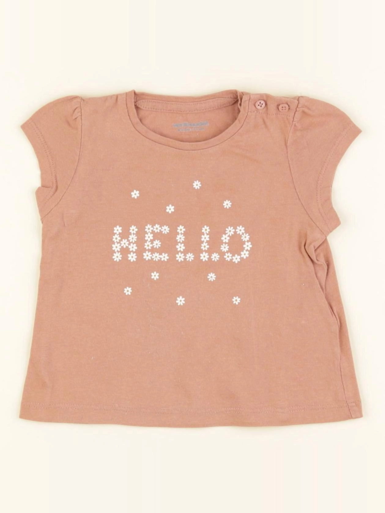 Vertbaudet - tee-shirt rose - 9 mois