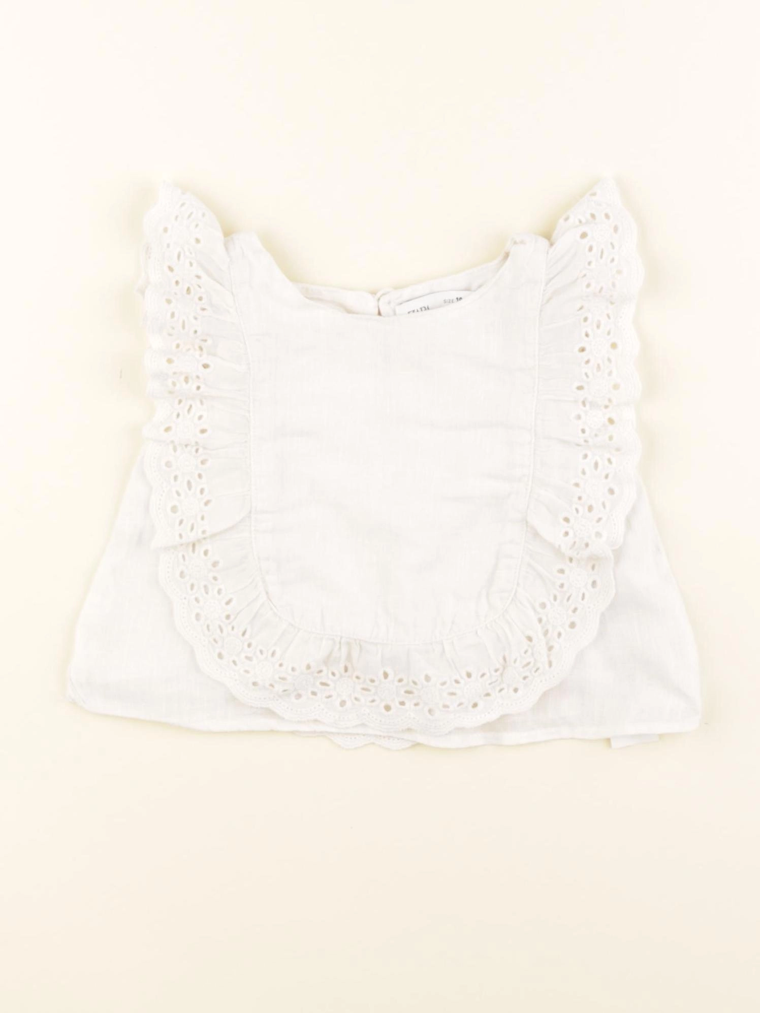 Zara - blouse blanc - 18/24 mois