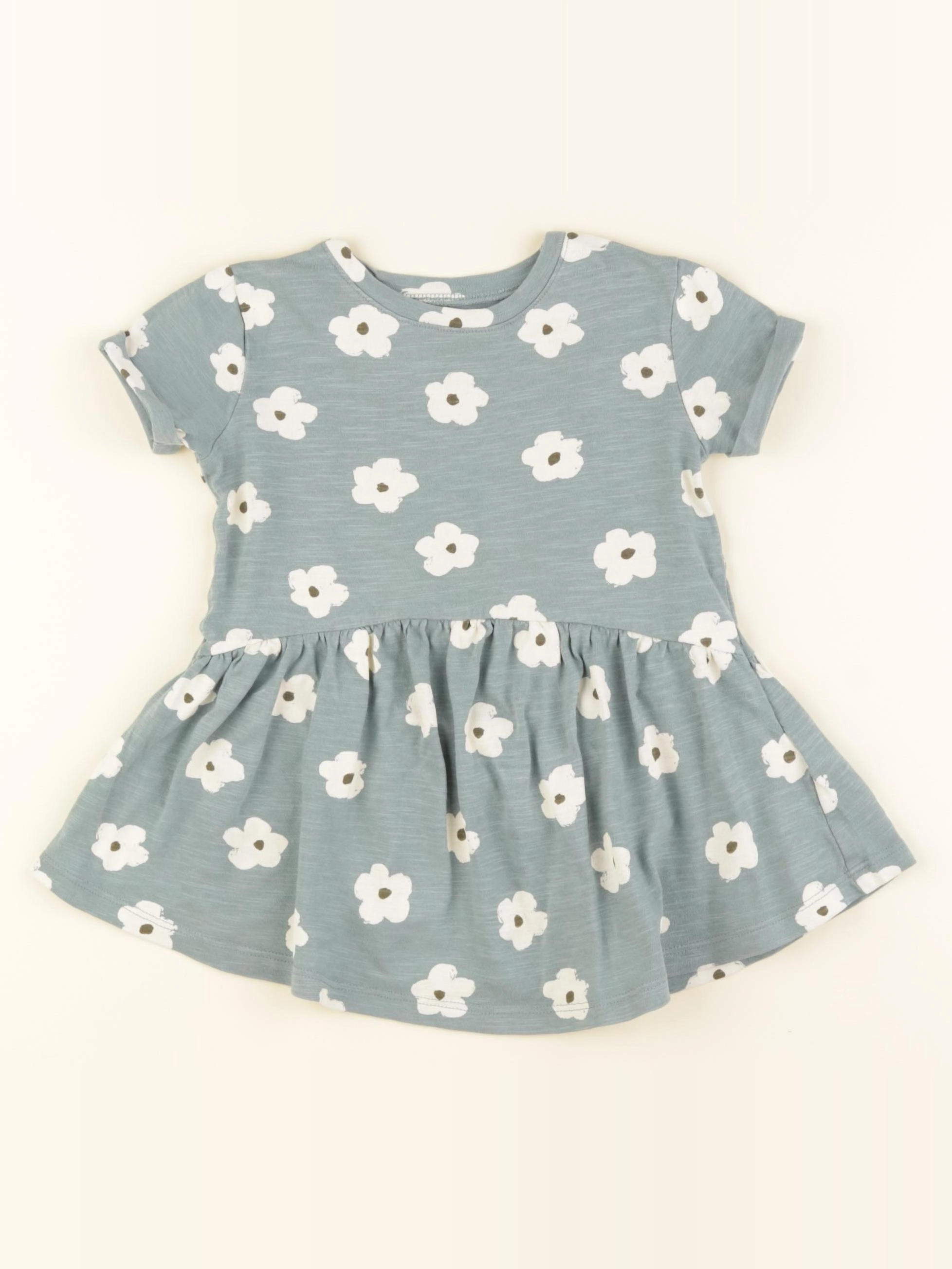 Vertbaudet - robe vert - 2 ans