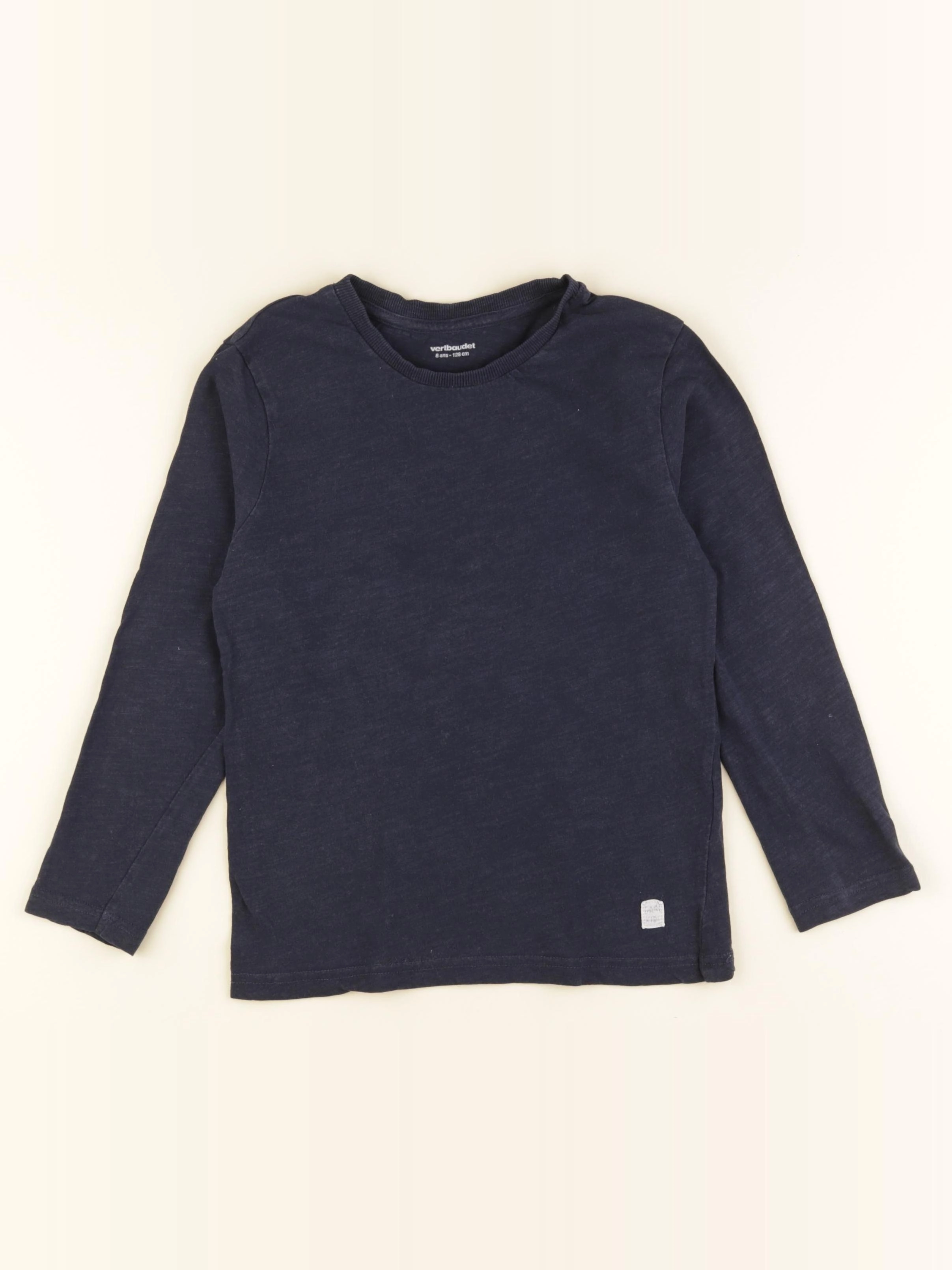 Vertbaudet - tee-shirt bleu - 8 ans