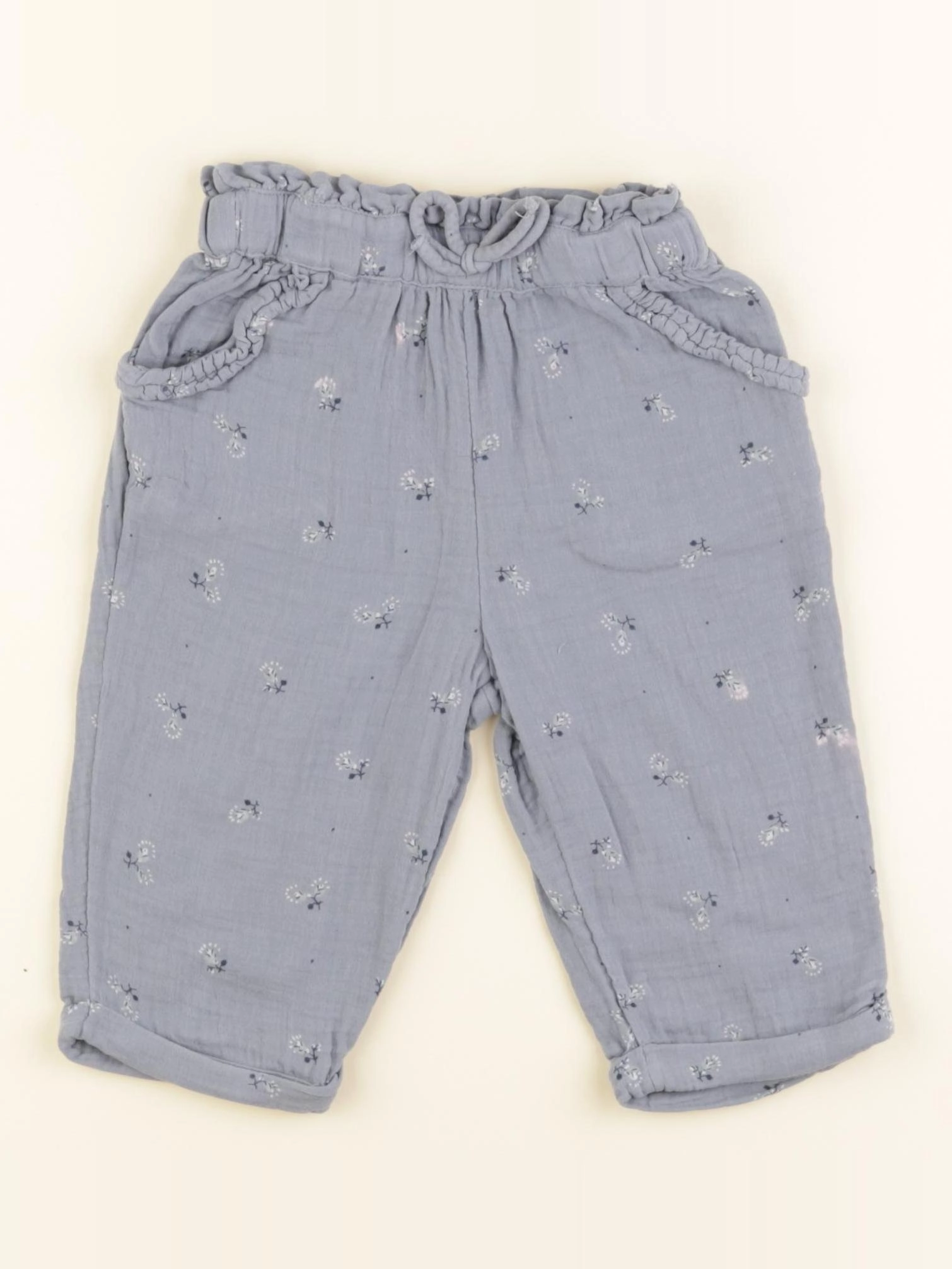 Vertbaudet - pantalon bleu - 3 ans