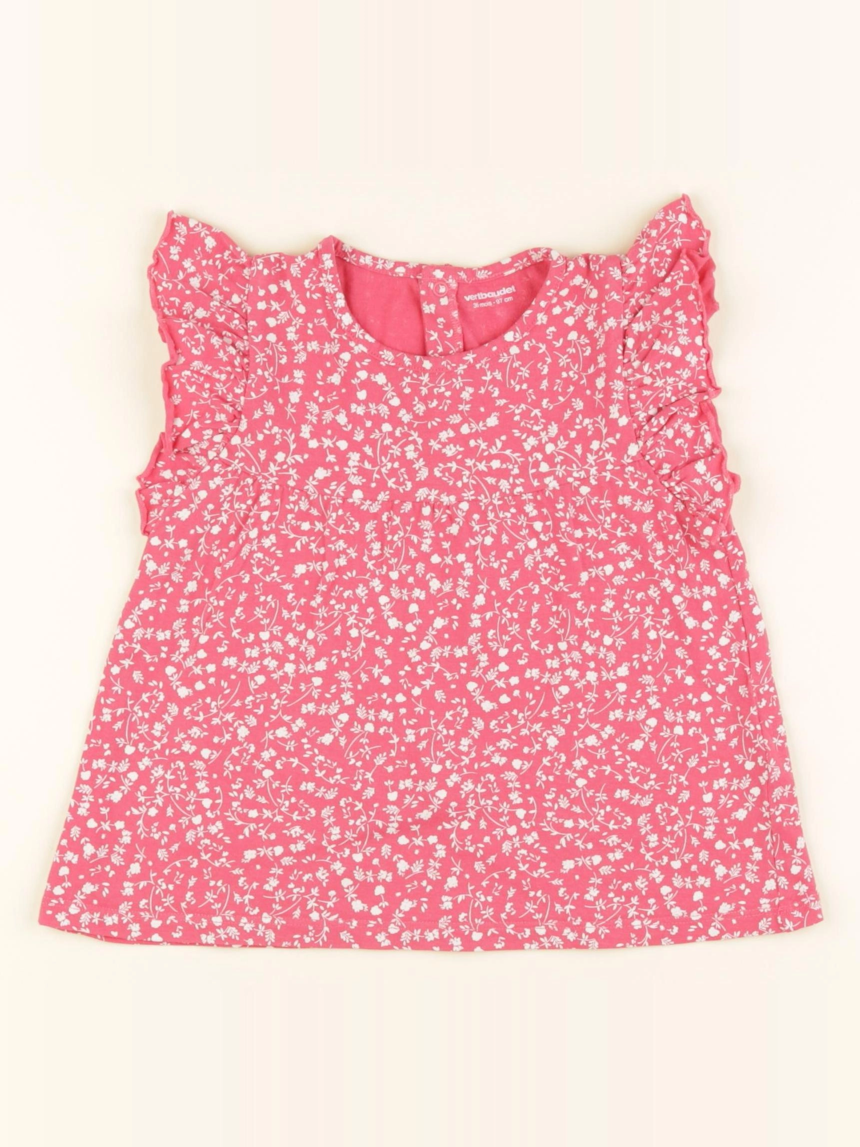 Vertbaudet - tee-shirt rose - 36 mois