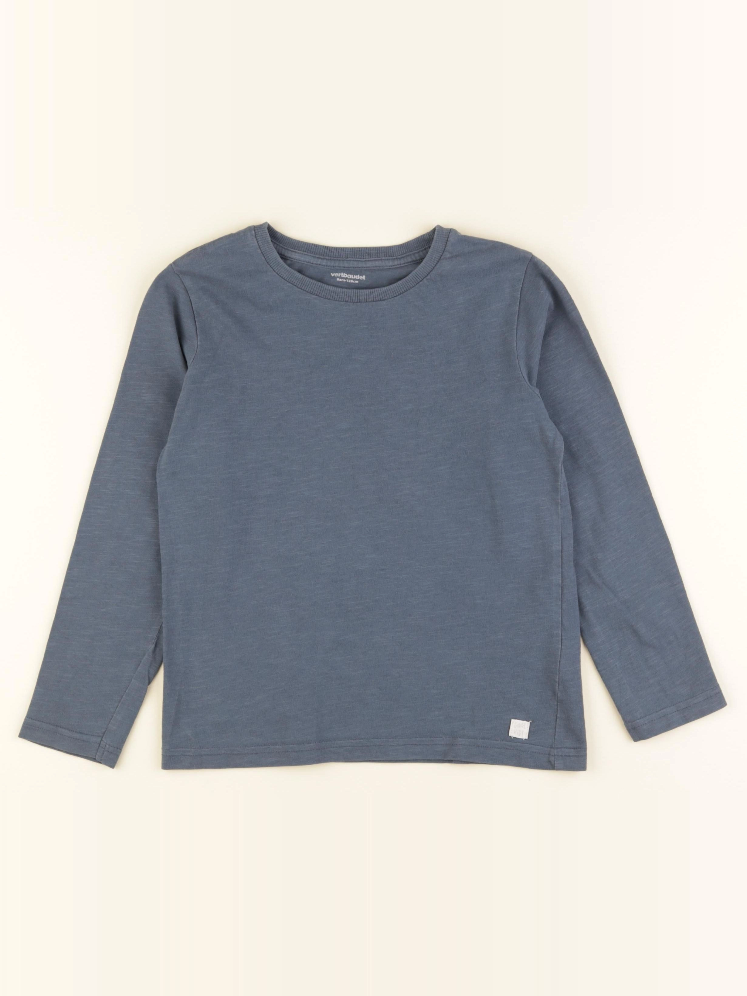 Vertbaudet - tee-shirt bleu - 8 ans
