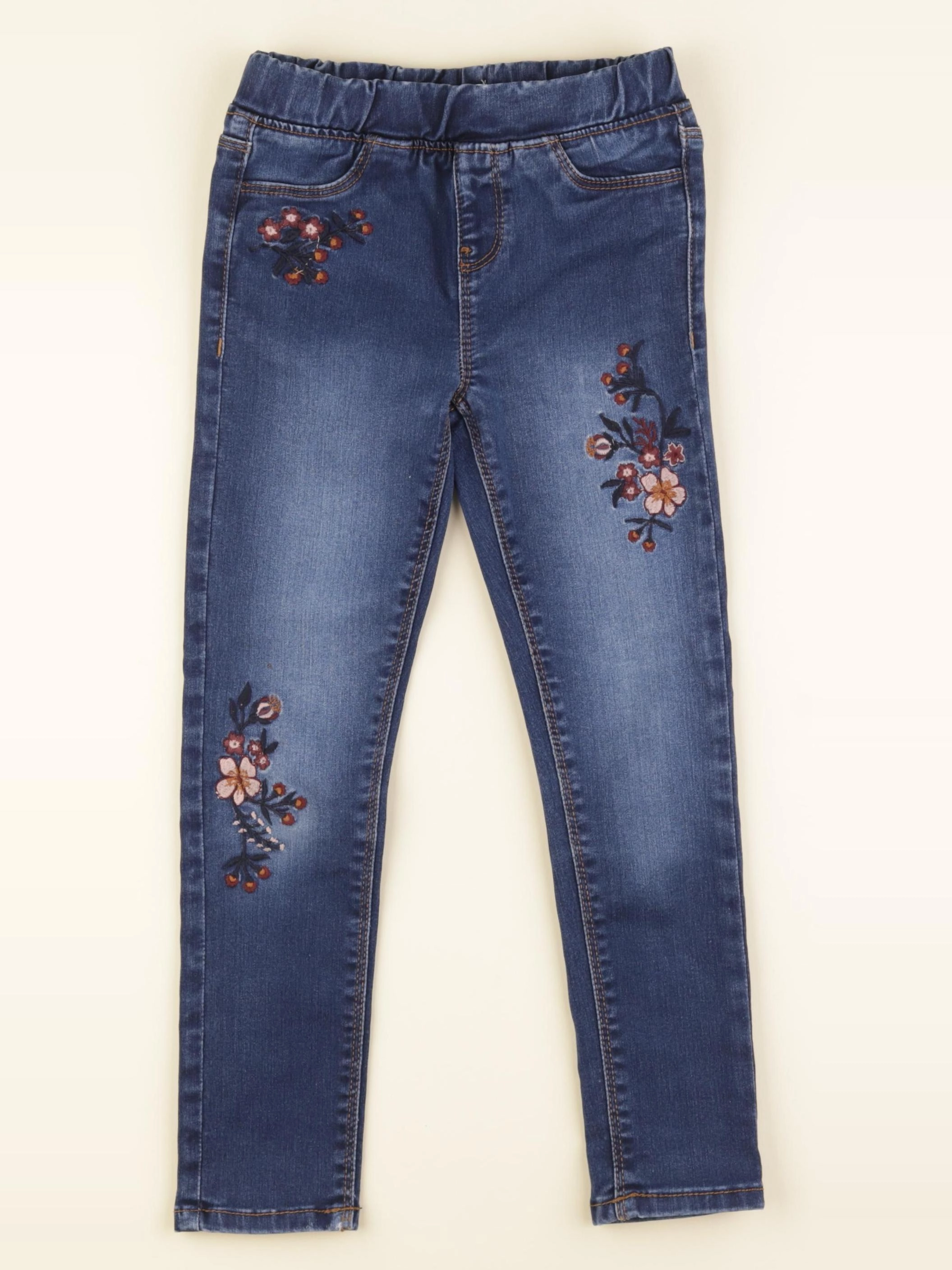 Vertbaudet - jegging bleu - 7 ans