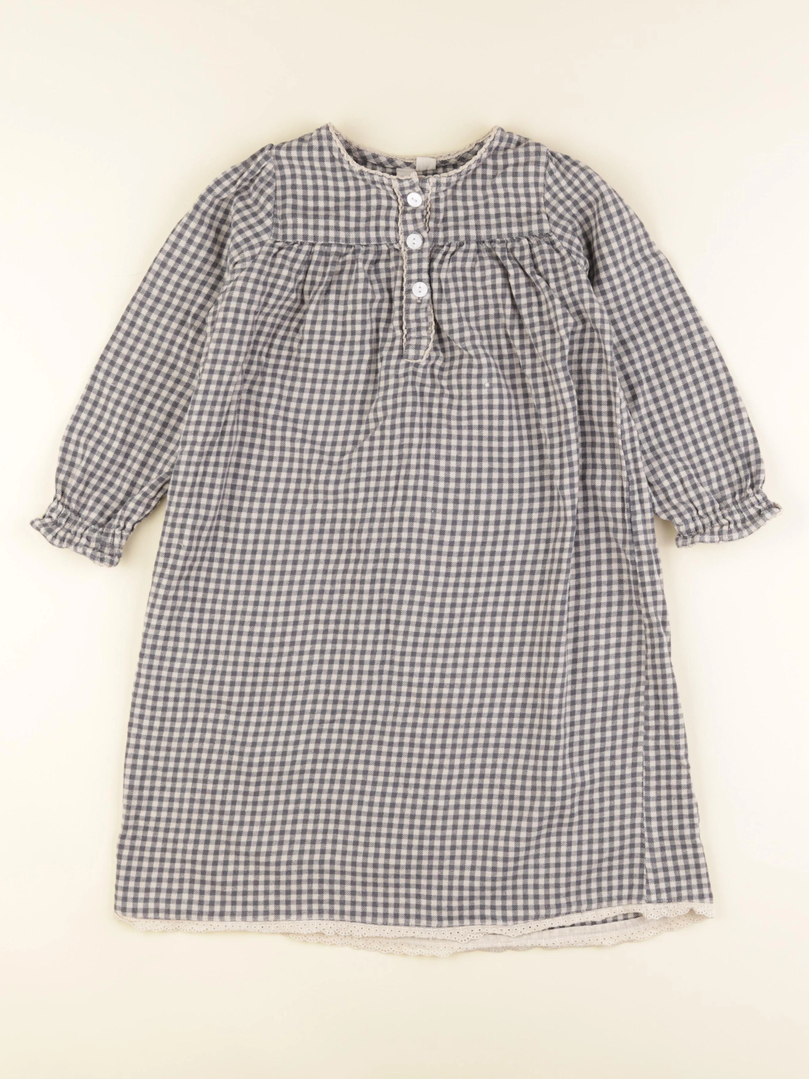 Little Cotton Clothes - robe gris - 5/6 ans