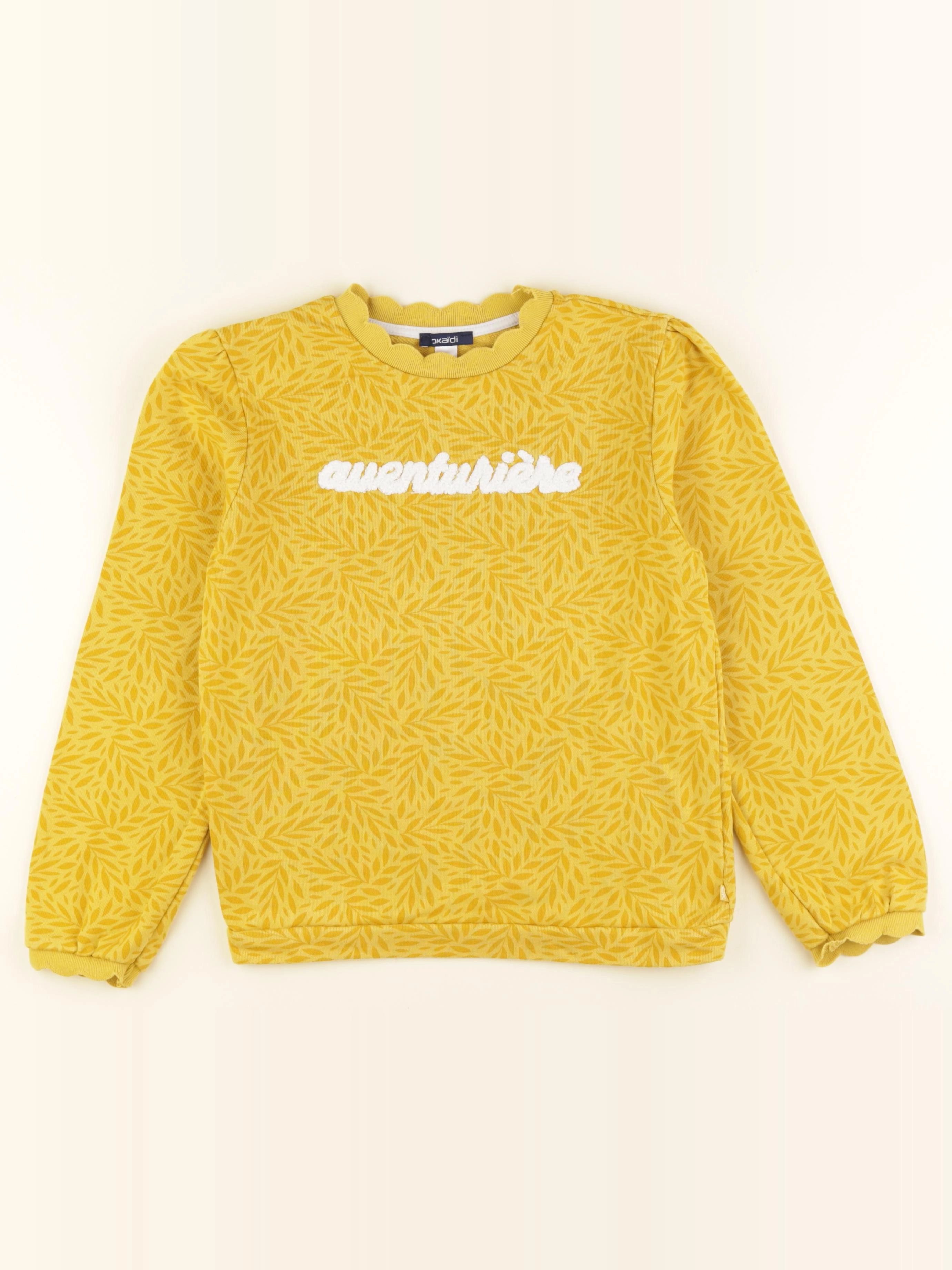 Okaidi - sweat jaune - 10 ans