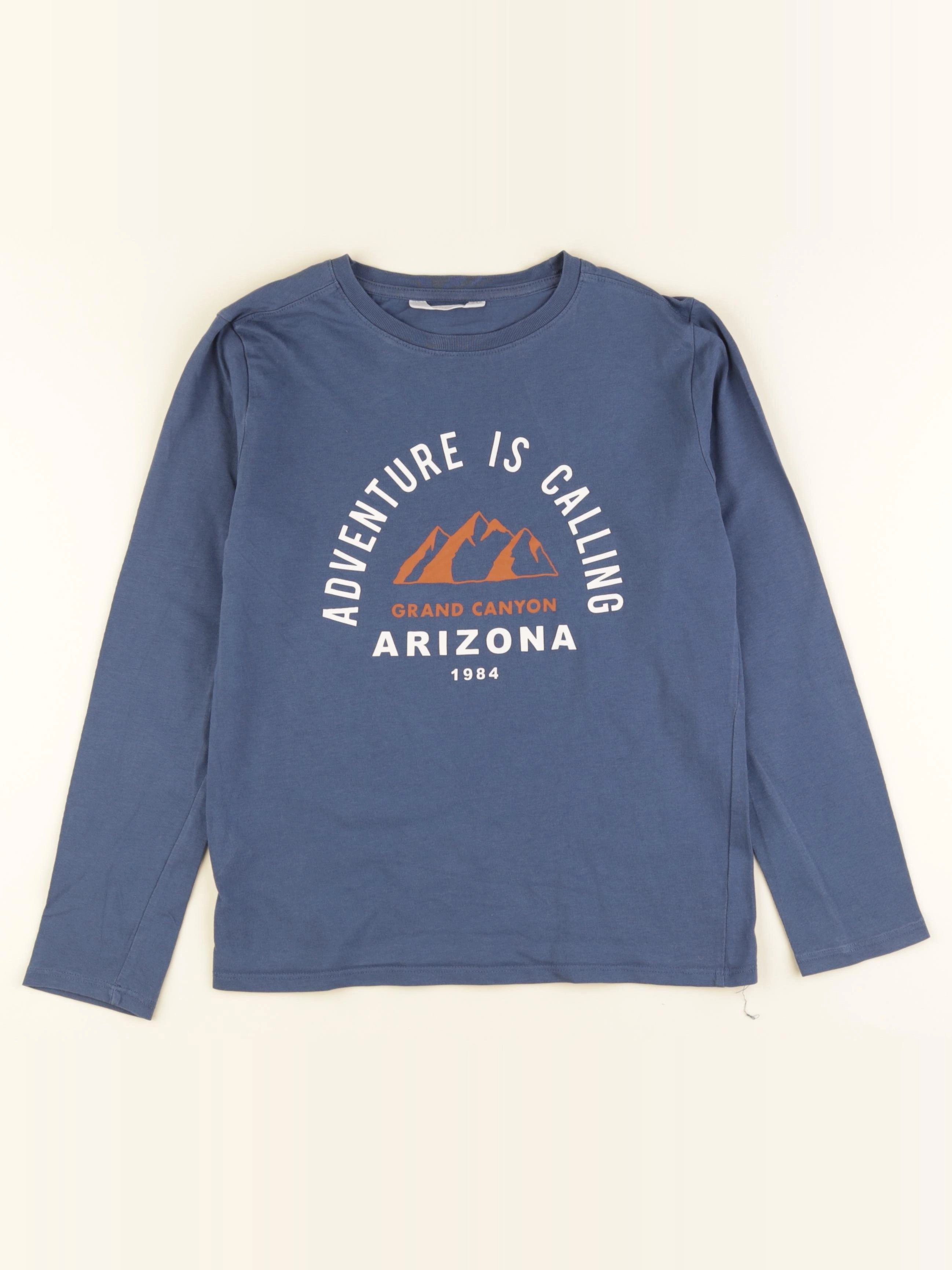 Mango - tee-shirt bleu - 9 ans