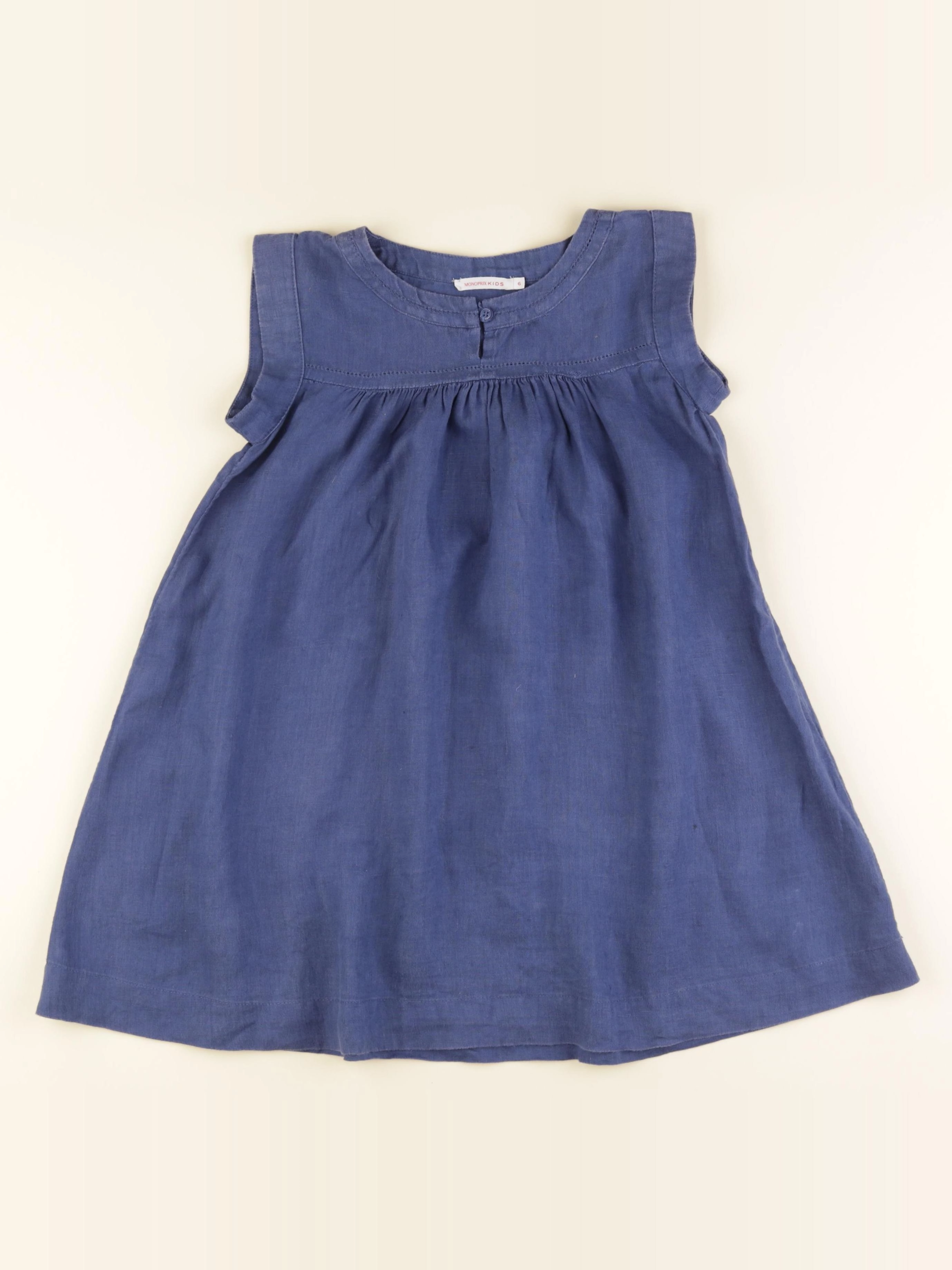 Monoprix - robe bleu - 6 ans