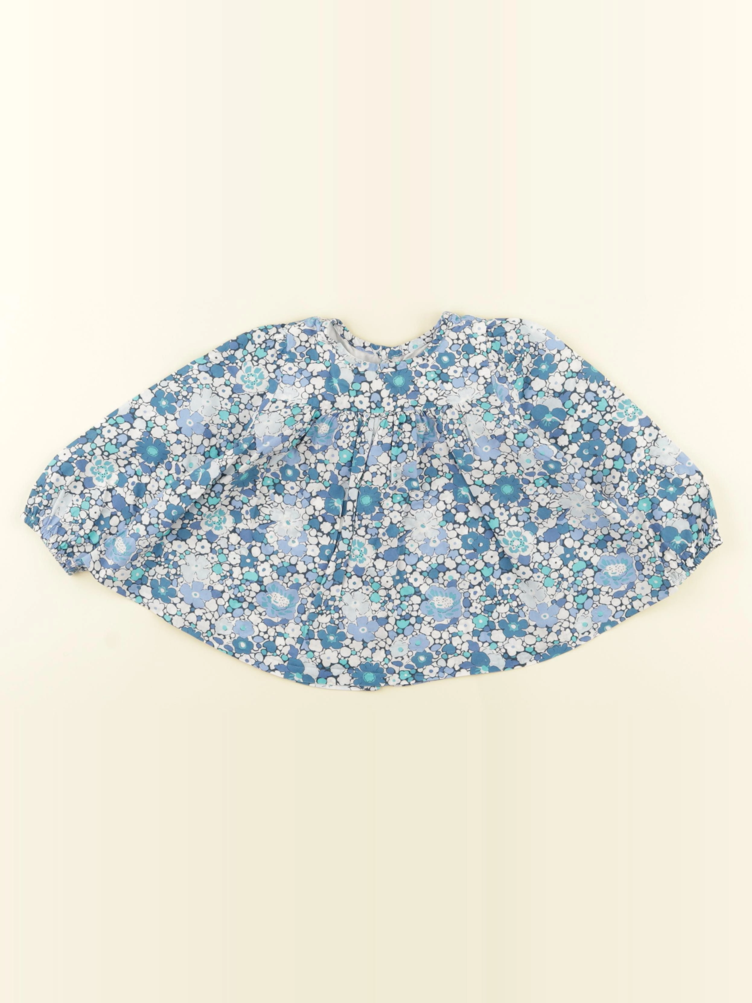 Jacadi - blouse liberty bleu - 18 mois