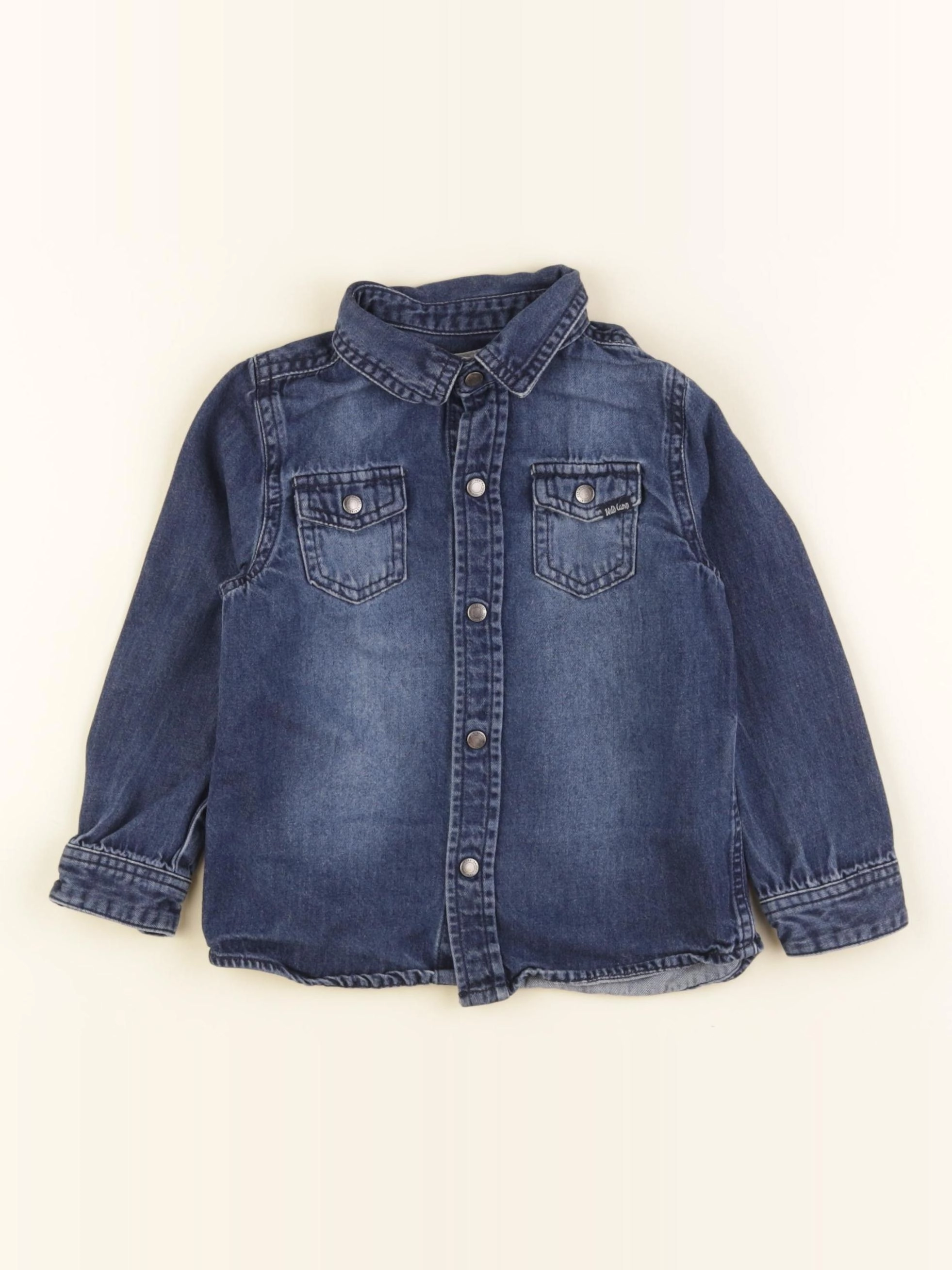 Vertbaudet - chemise bleu - 3 ans
