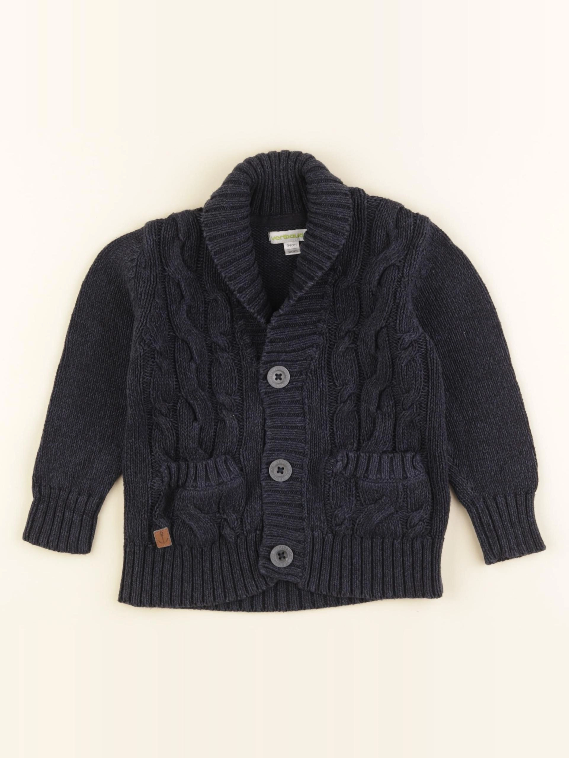 Vertbaudet - gilet bleu - 3 ans