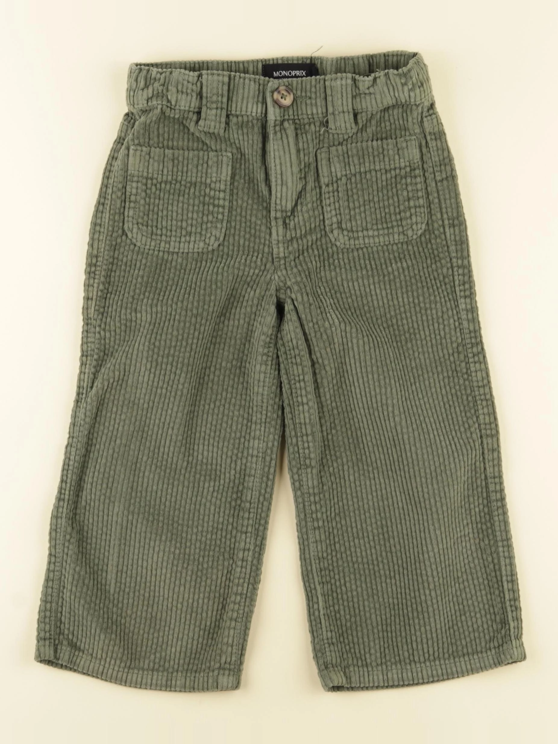 Monoprix - pantalon vert - 3 ans