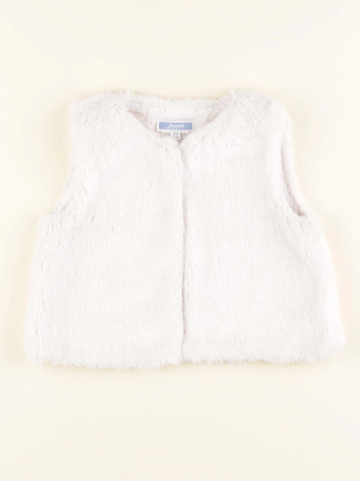Jacadi - gilet blanc - 18 mois