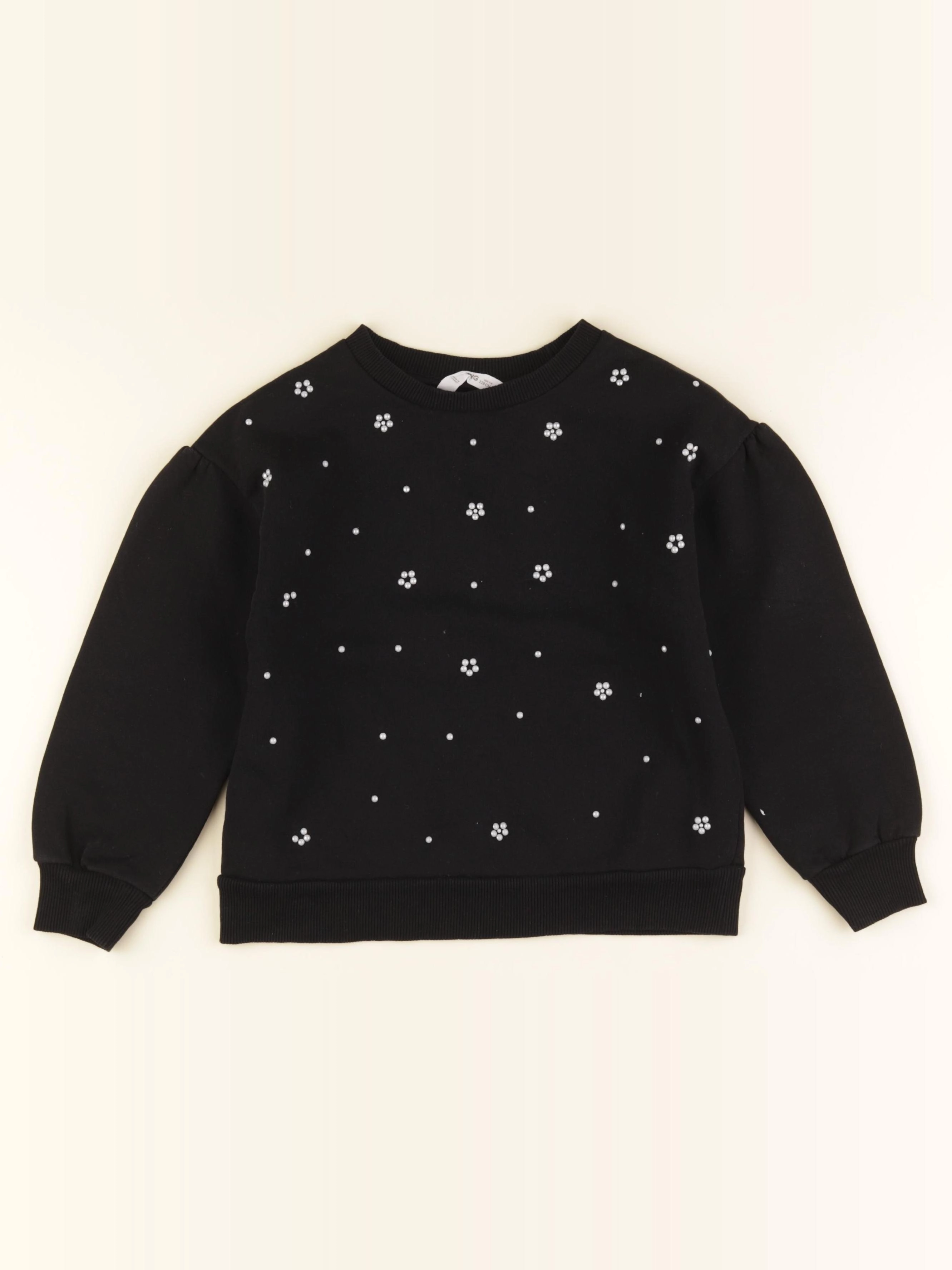Mango - sweat noir - 7/8 ans