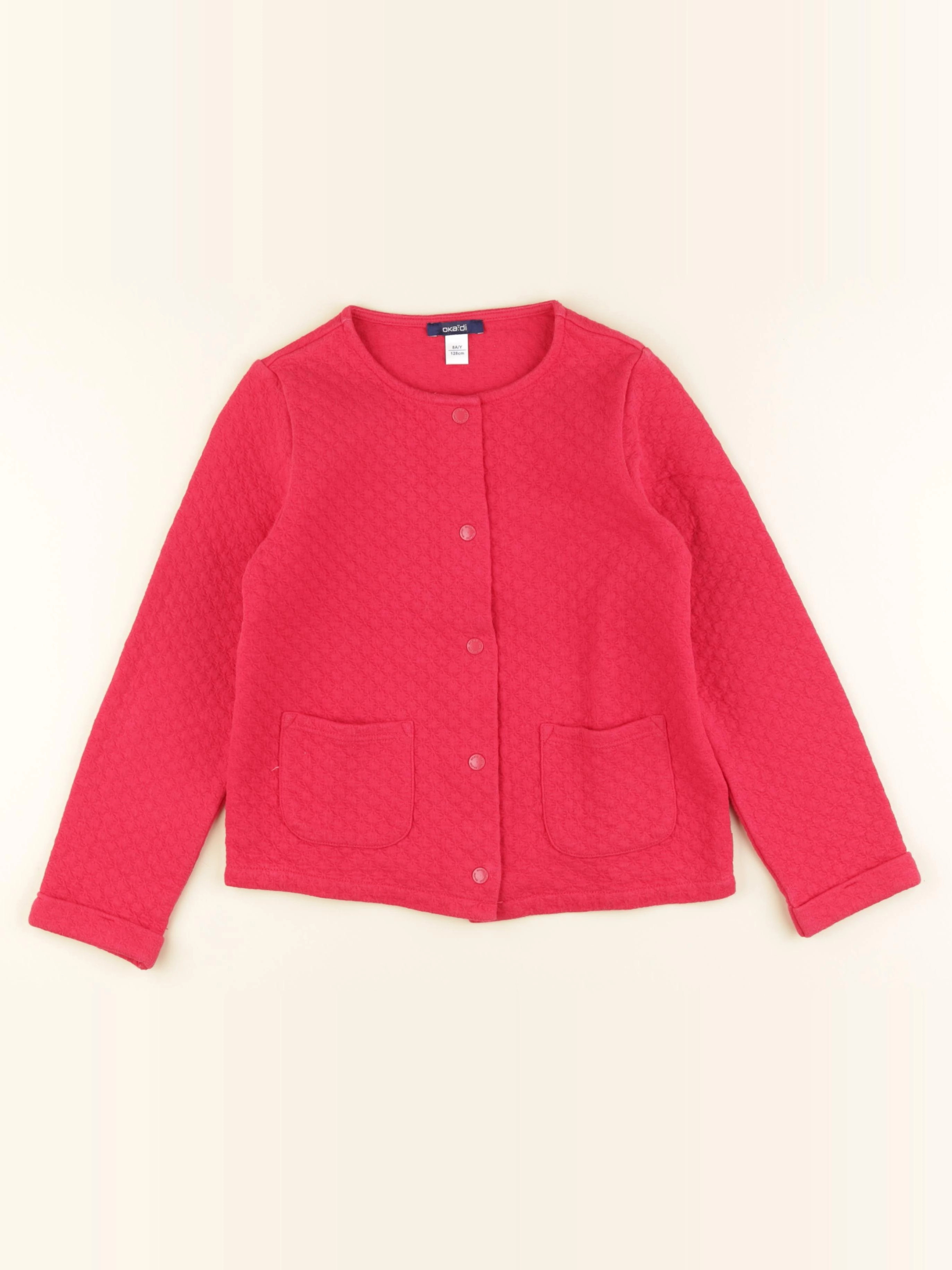 Okaidi - gilet rose - 8 ans