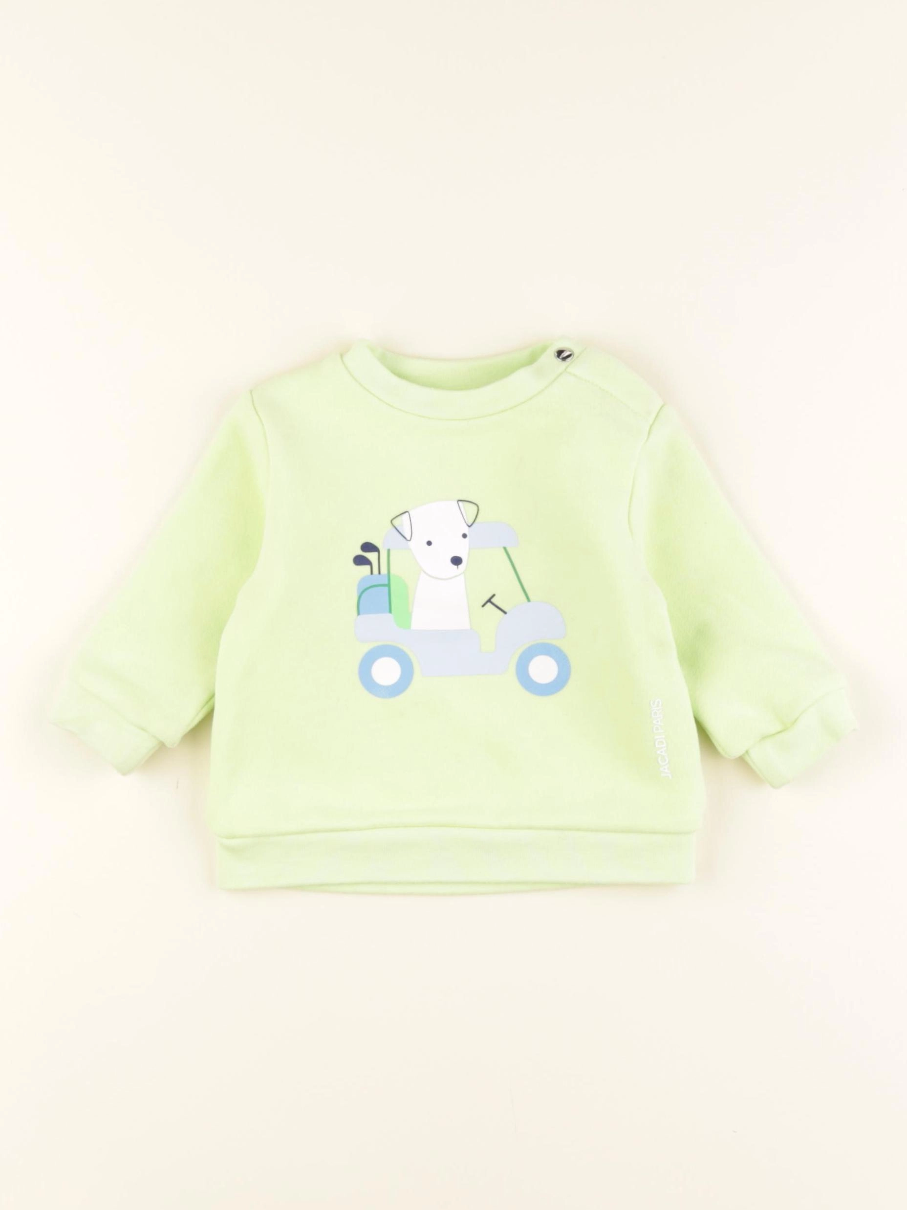 Jacadi - sweat jaune - 6 mois