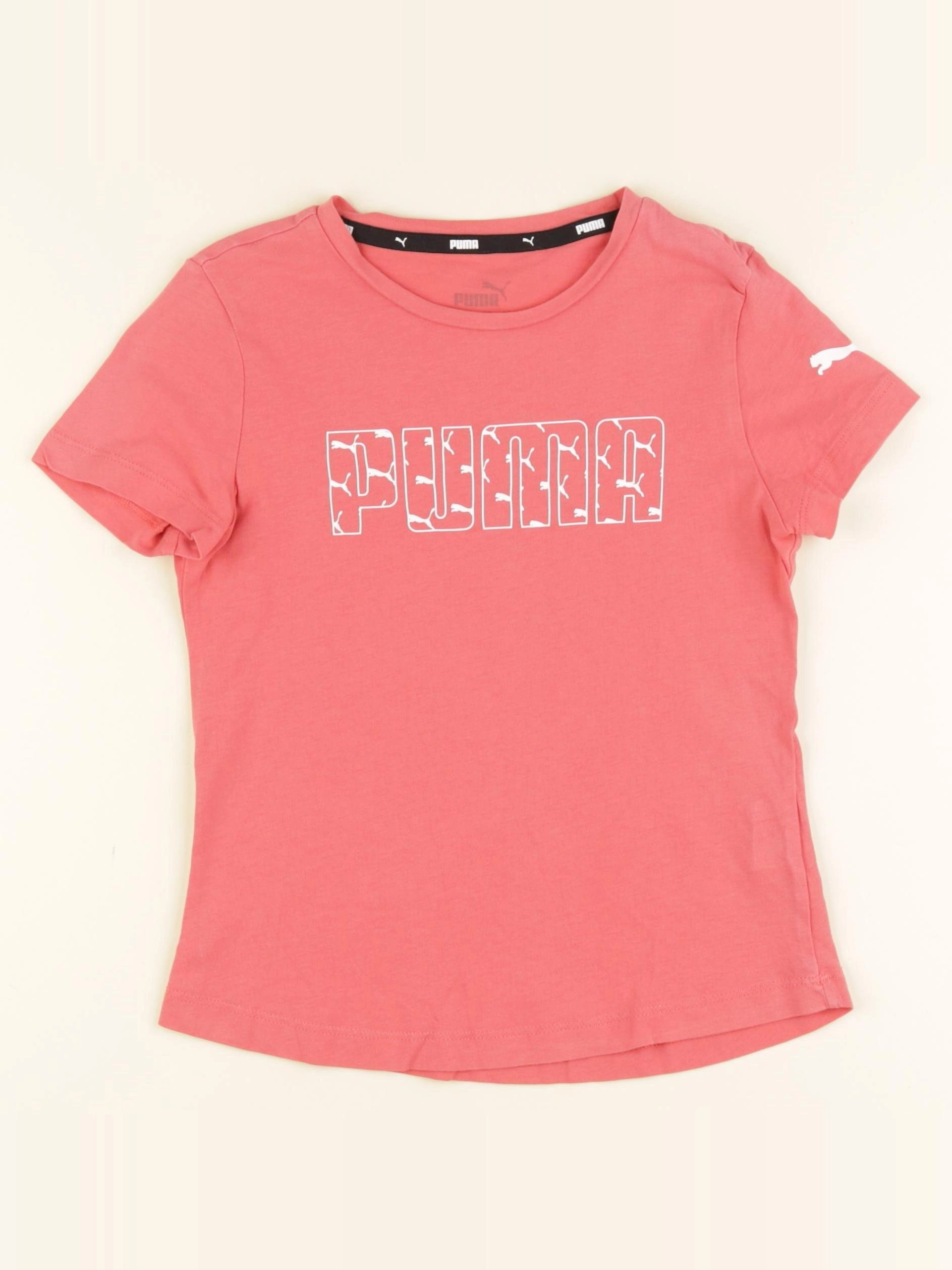 Puma - tee-shirt rose - 7/8 ans
