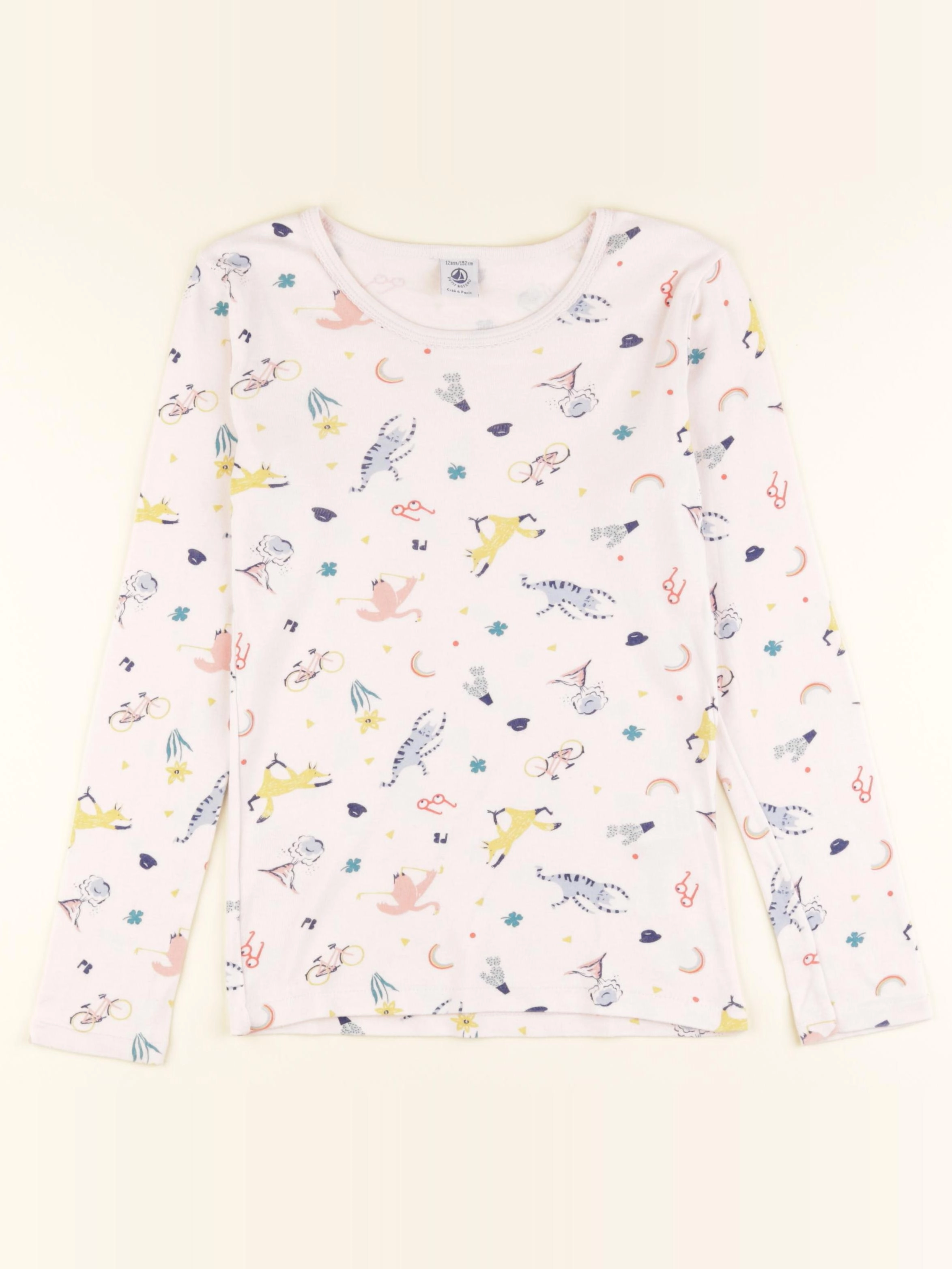 Petit Bateau - maillot de corps multicolore - 12 ans