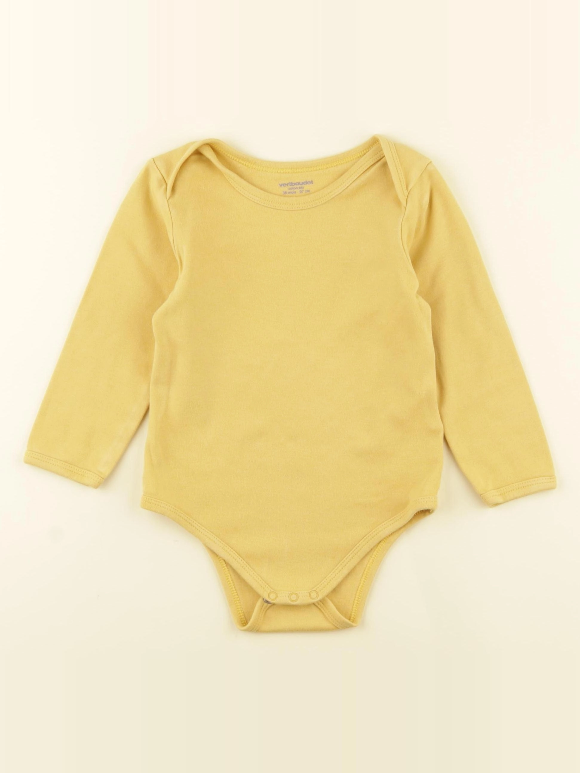 Vertbaudet - body jaune - 36 mois