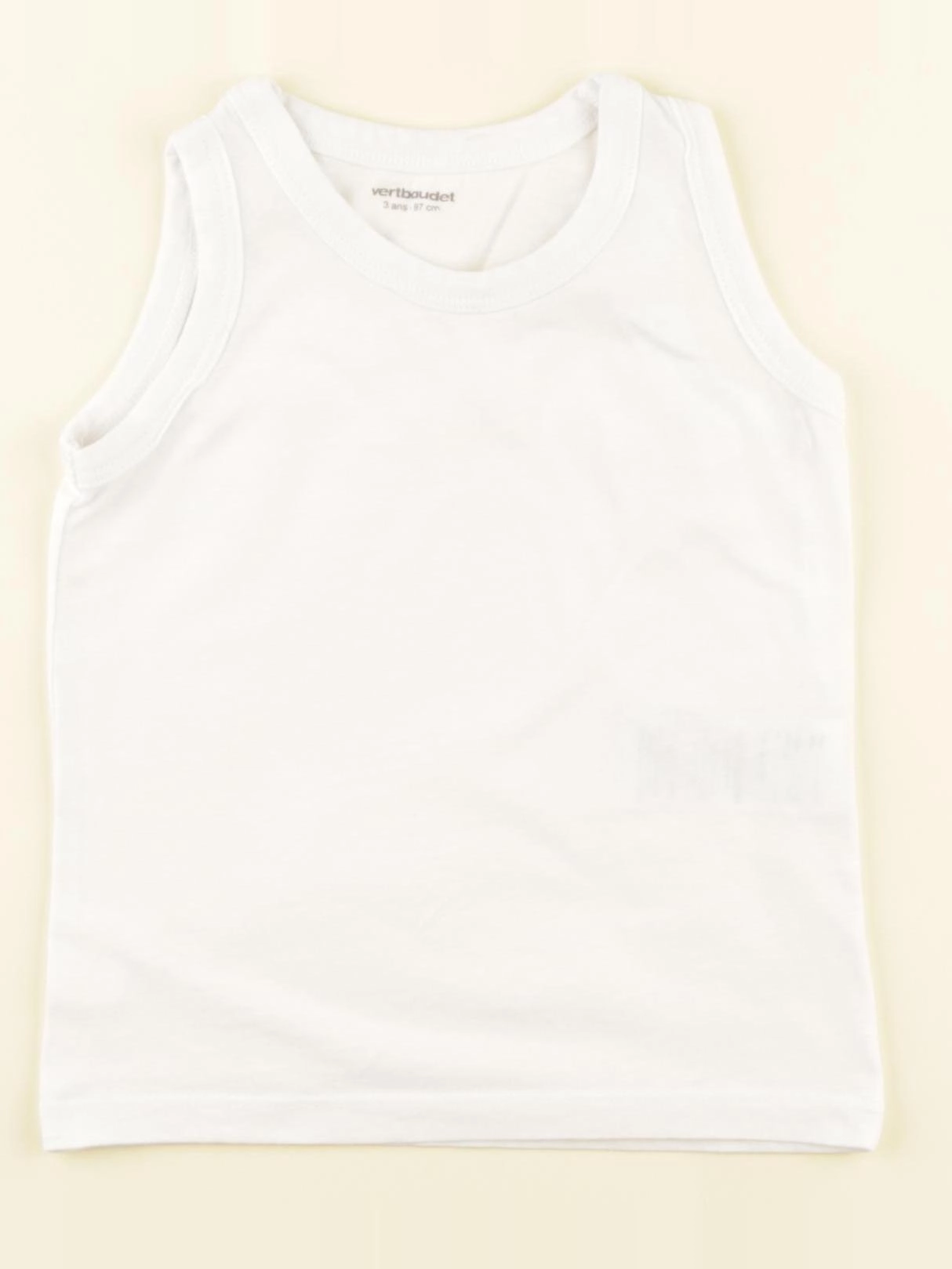 Vertbaudet - maillot de corps blanc - 3 ans
