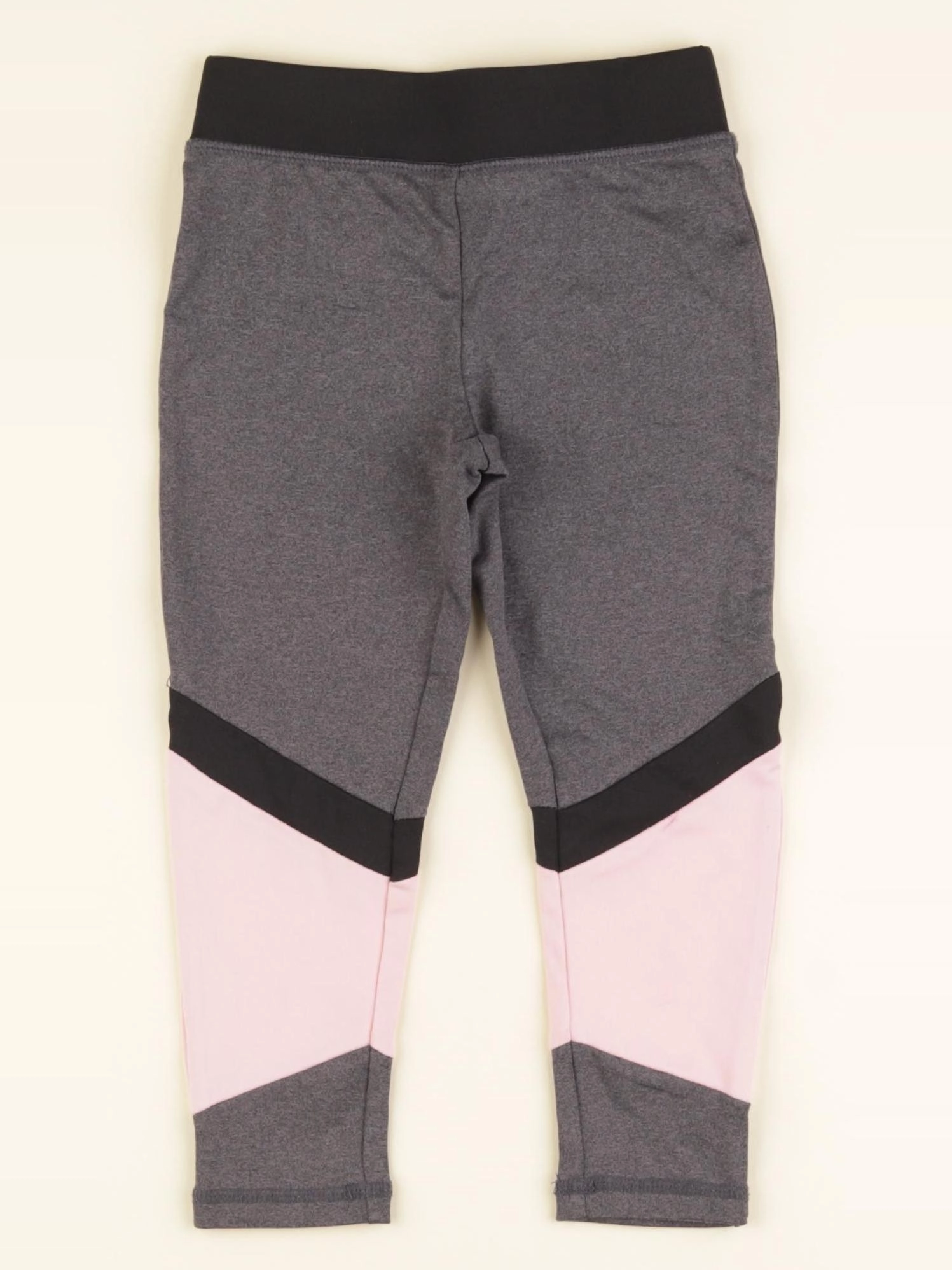 Vertbaudet - legging gris, rose - 3 ans