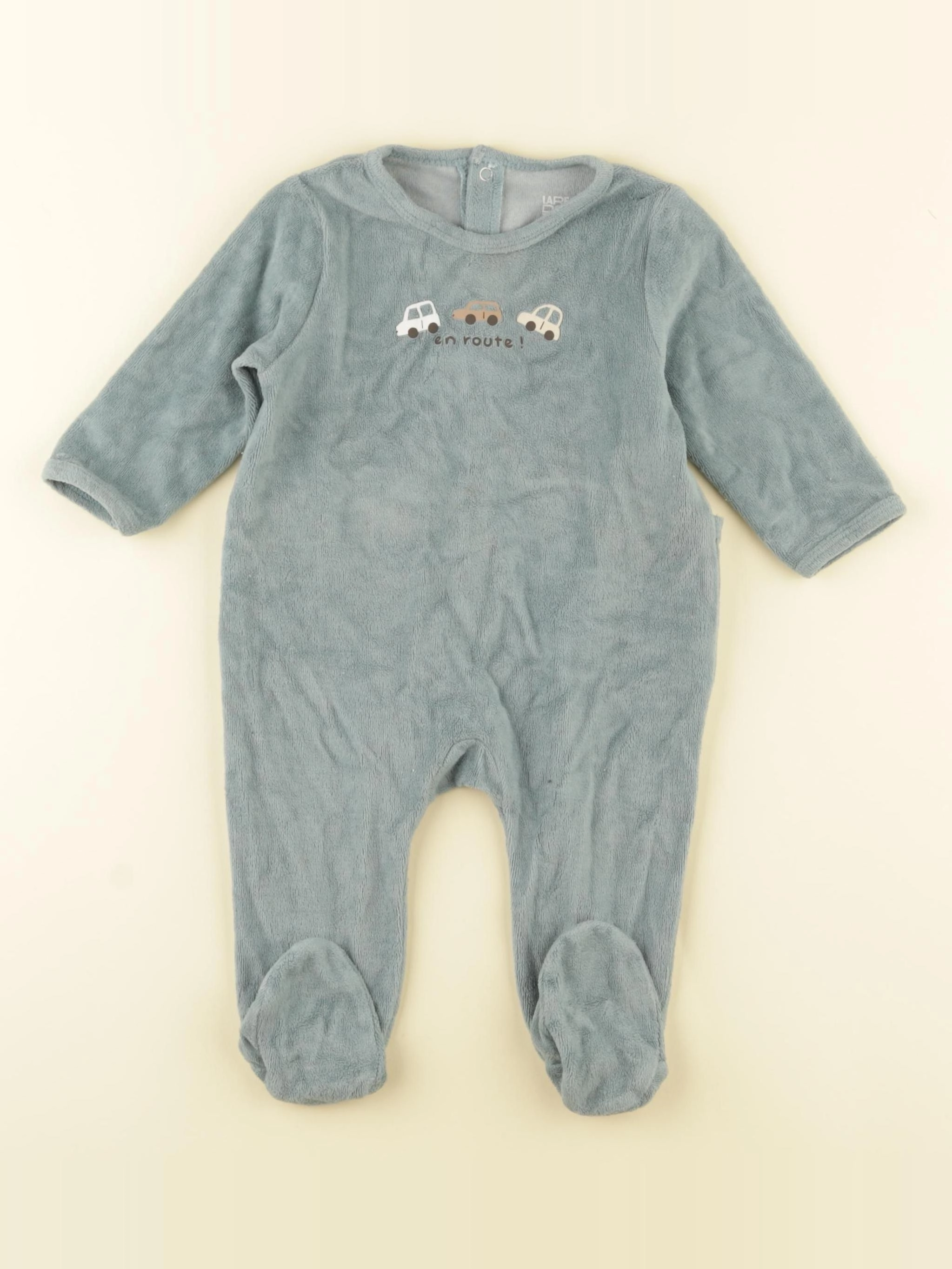 La Redoute - pyjama velours bleu - 6 mois