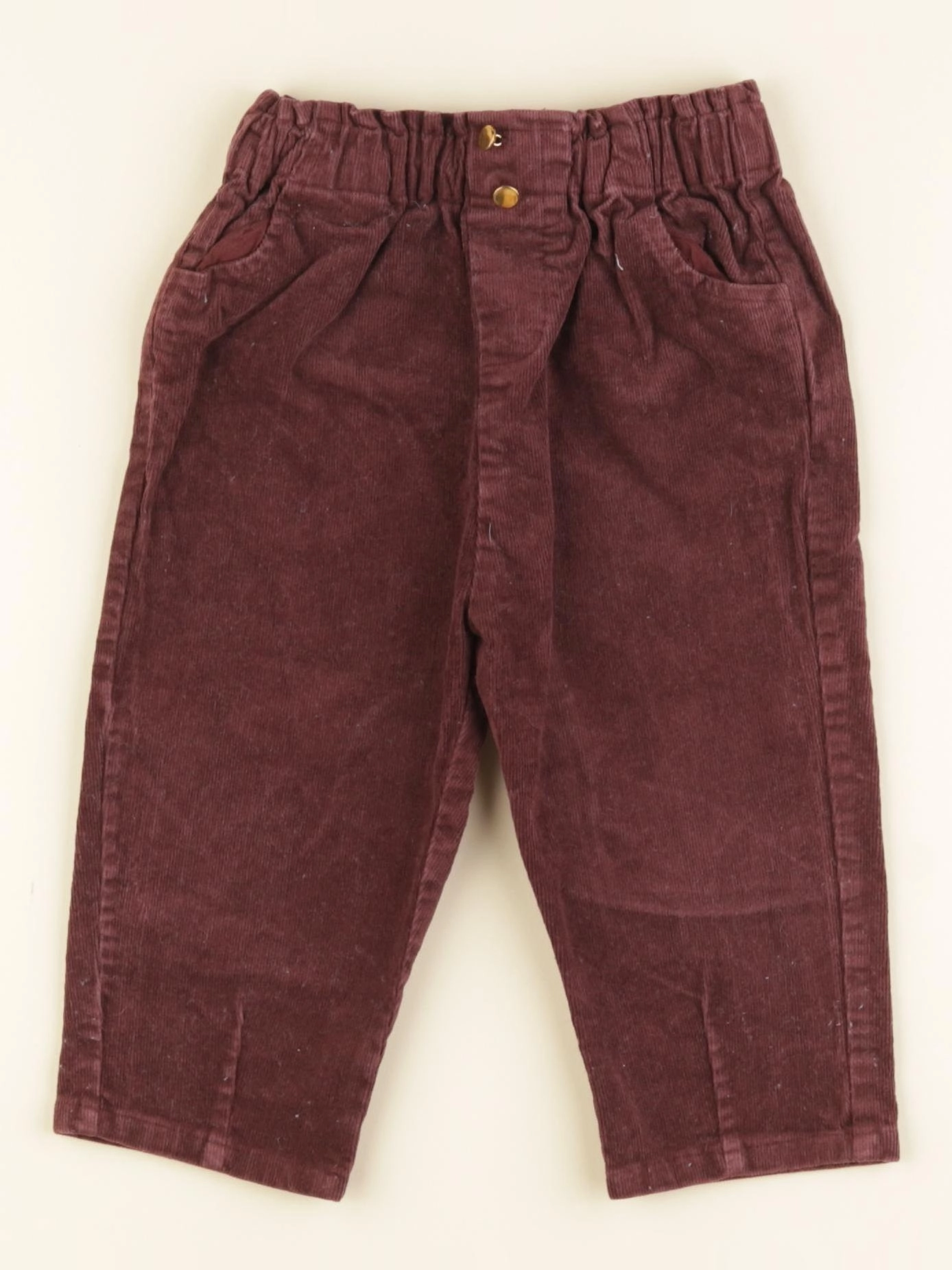 Vertbaudet - pantalon marron - 18 mois