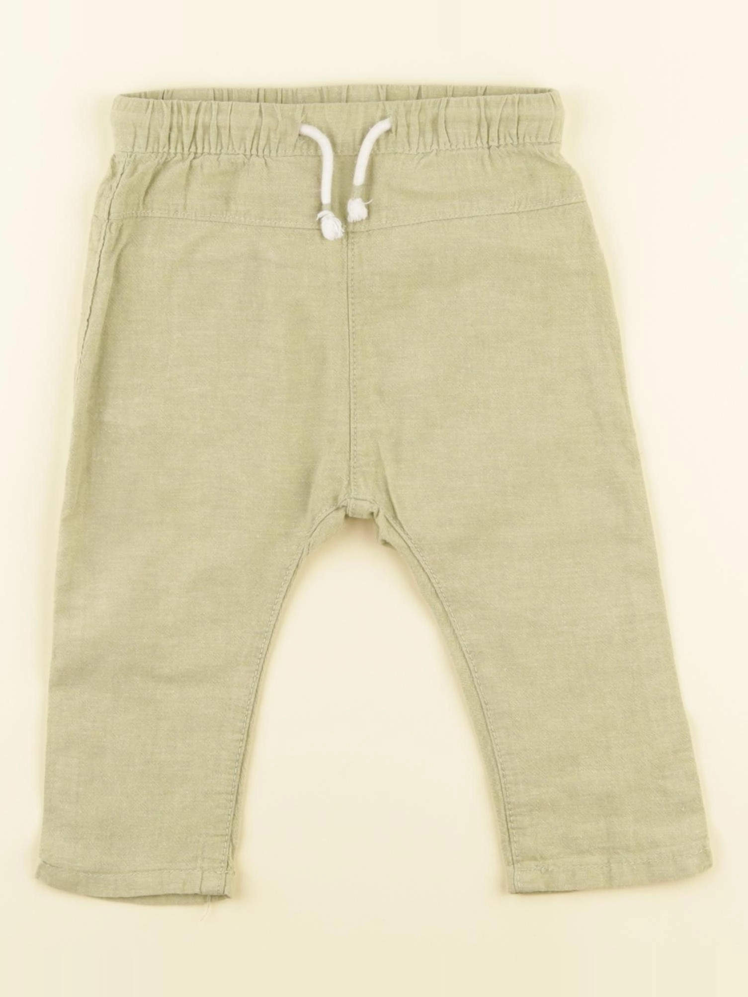 H&M - pantalon vert - 9 mois