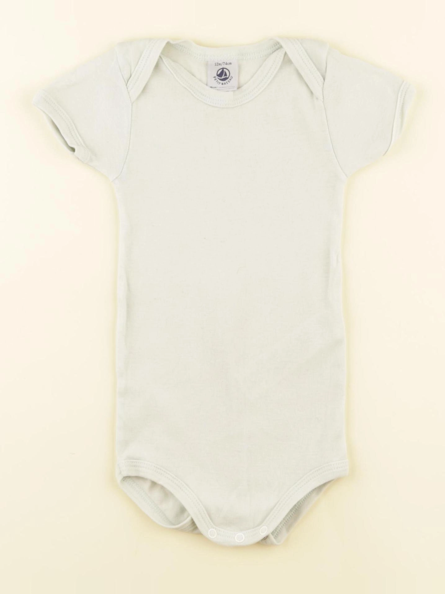 Petit Bateau - body vert - 12 mois