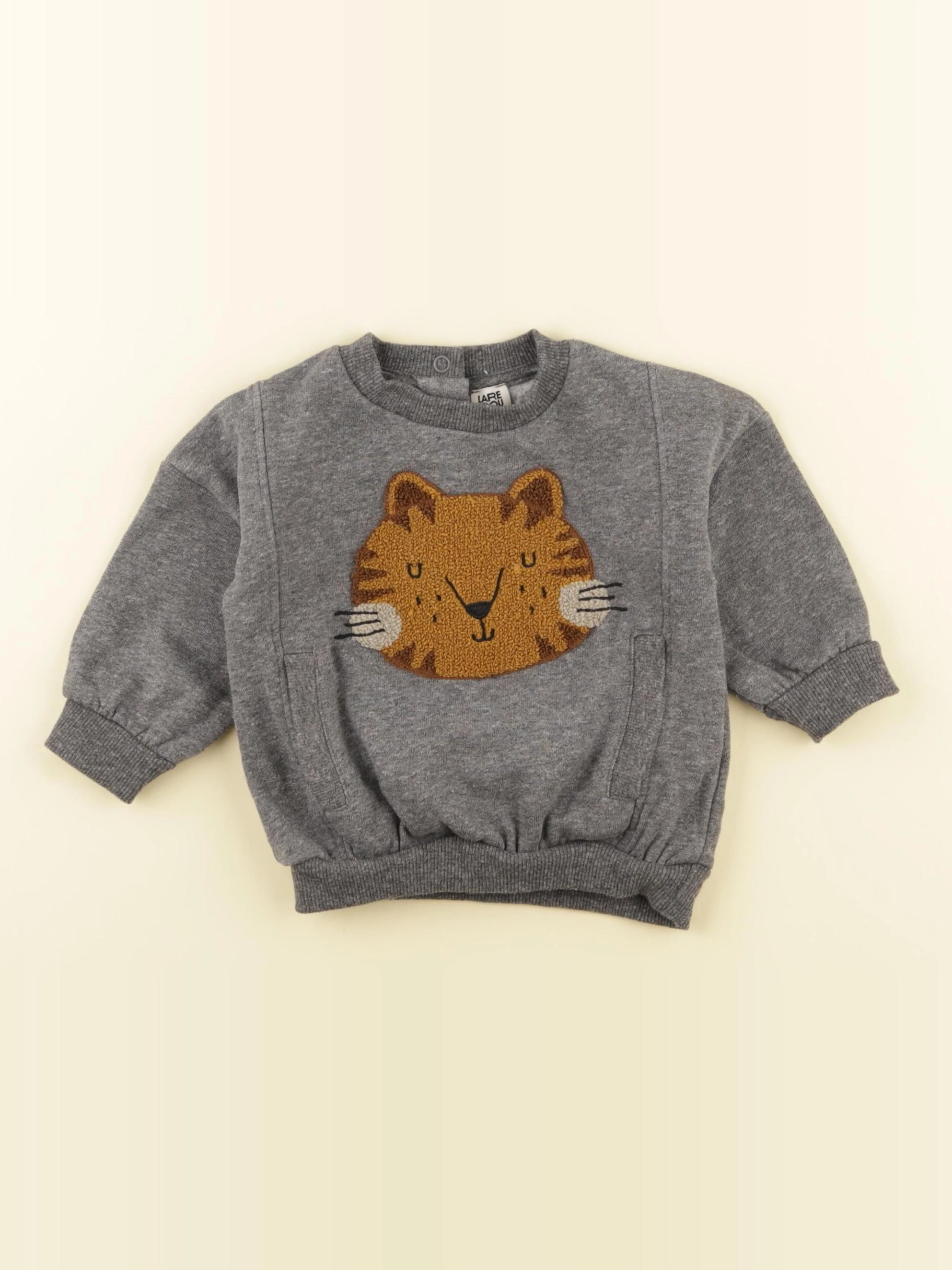 La Redoute - sweat gris - 6 mois