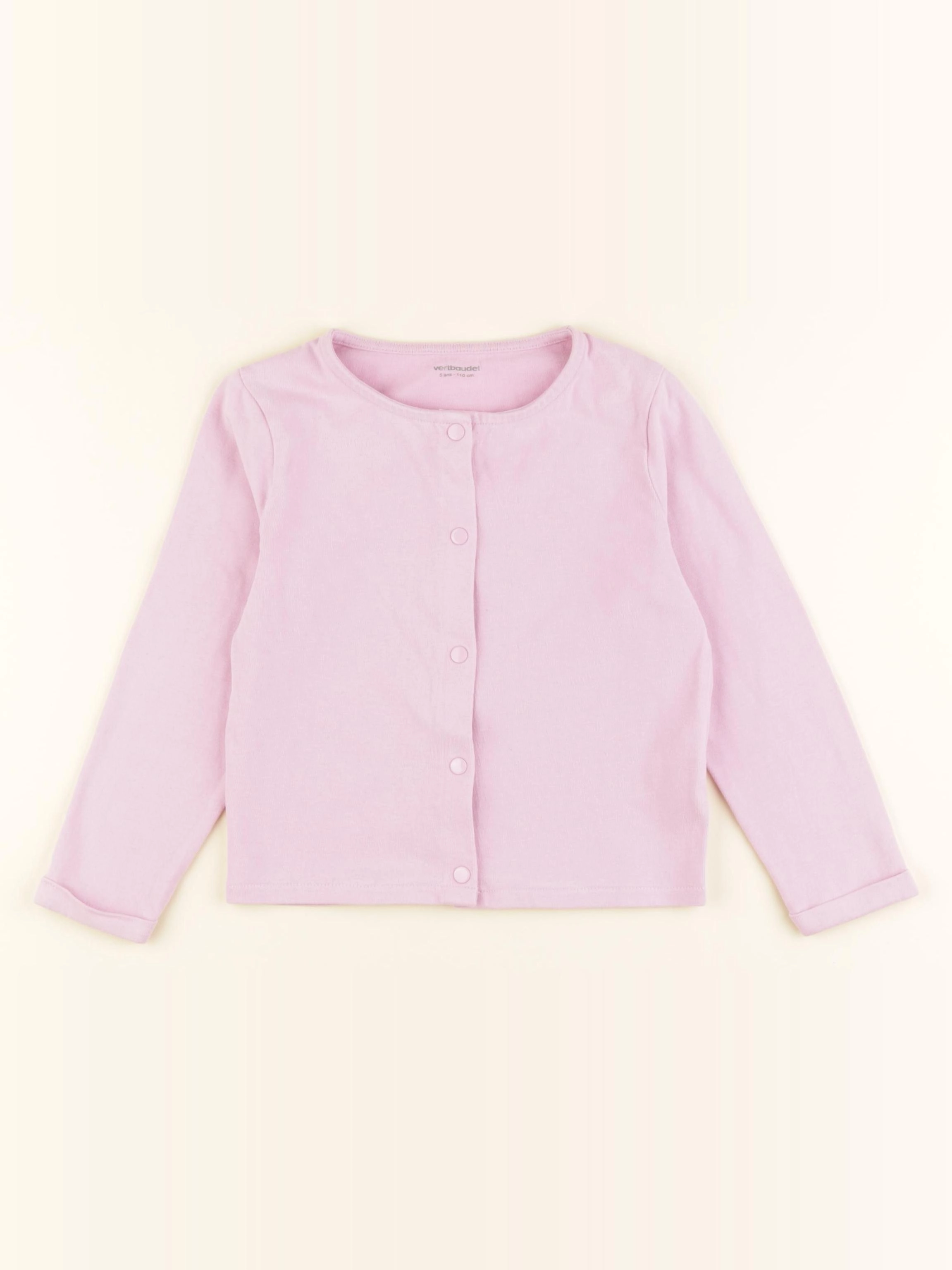 Vertbaudet - sweat rose - 5 ans