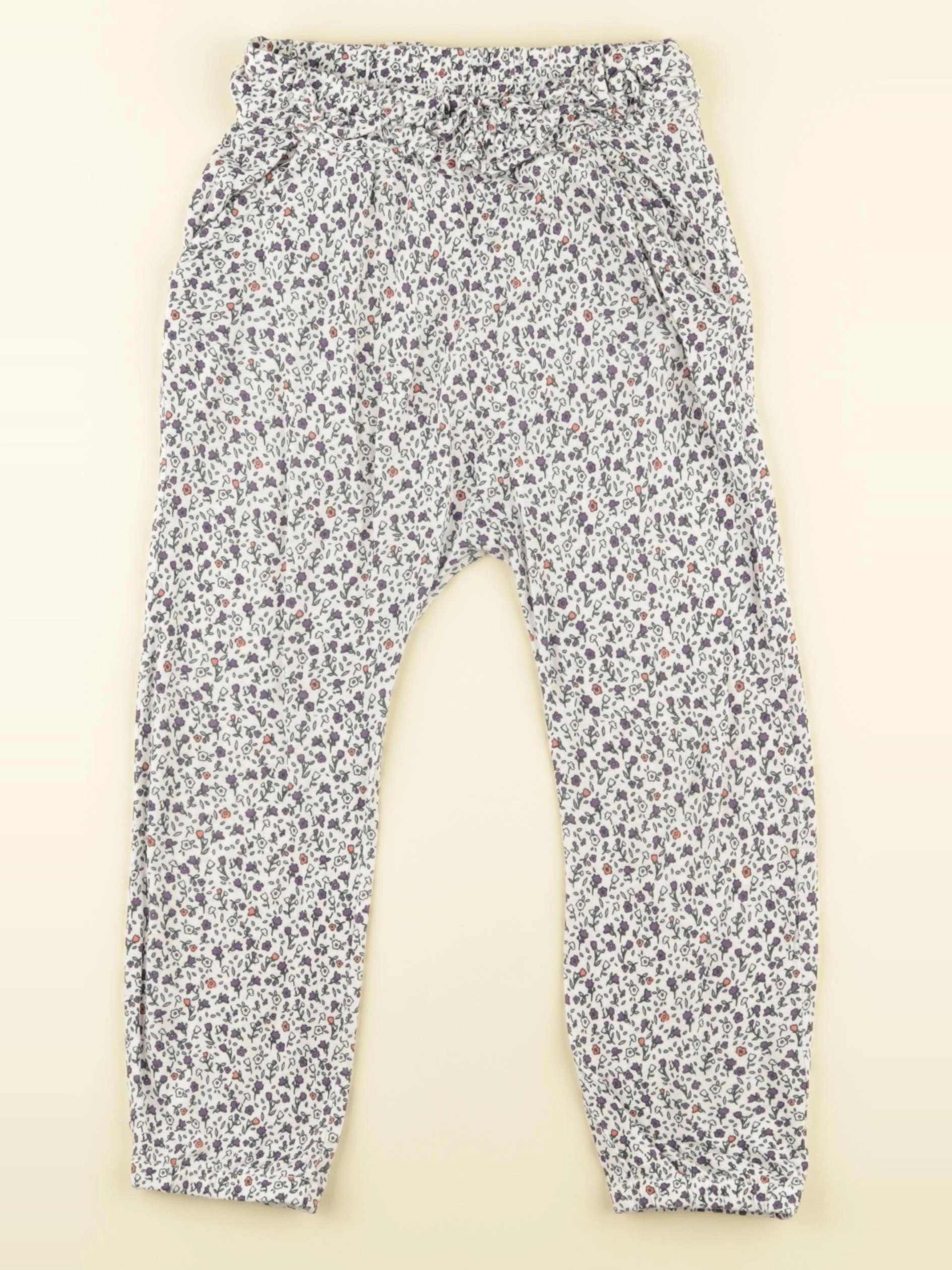 Vertbaudet - sarouel violet, rose - 36 mois