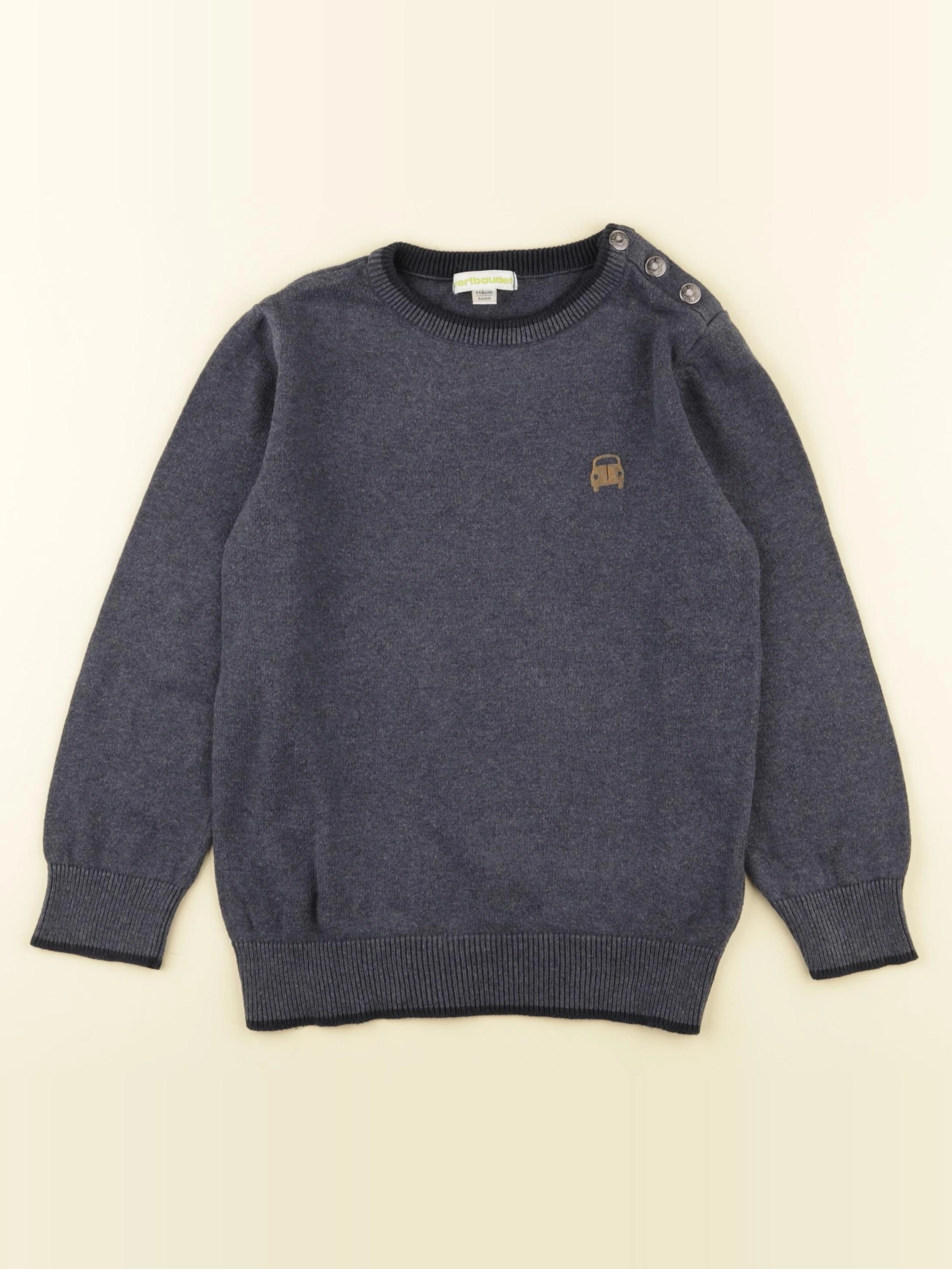 Vertbaudet - pull bleu - 6 ans