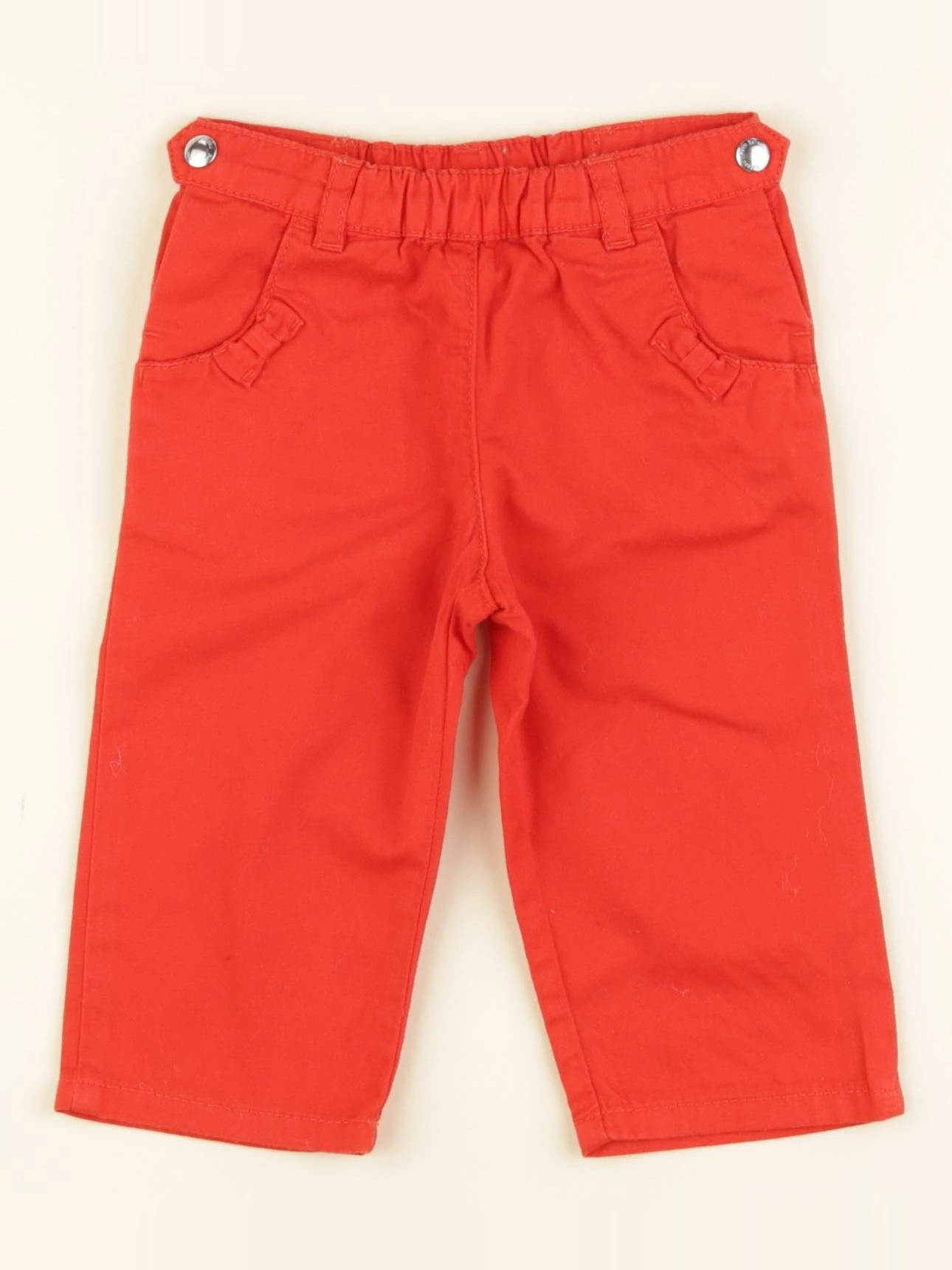 Petit Bateau - pantalon rouge - 6 mois