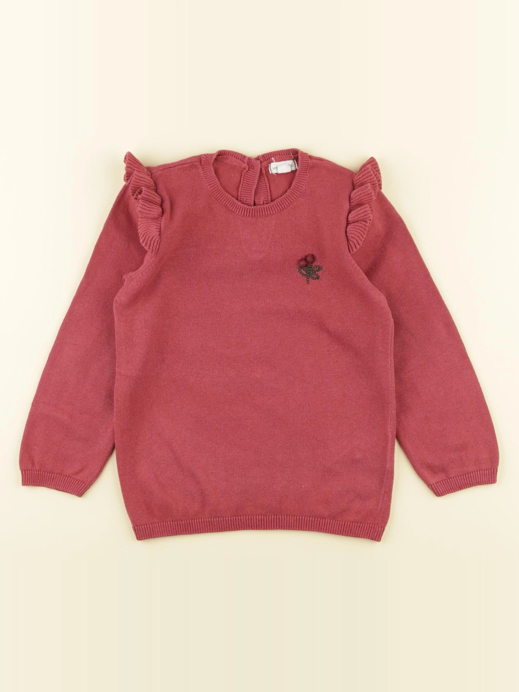 Vertbaudet - pull rouge - 3 ans