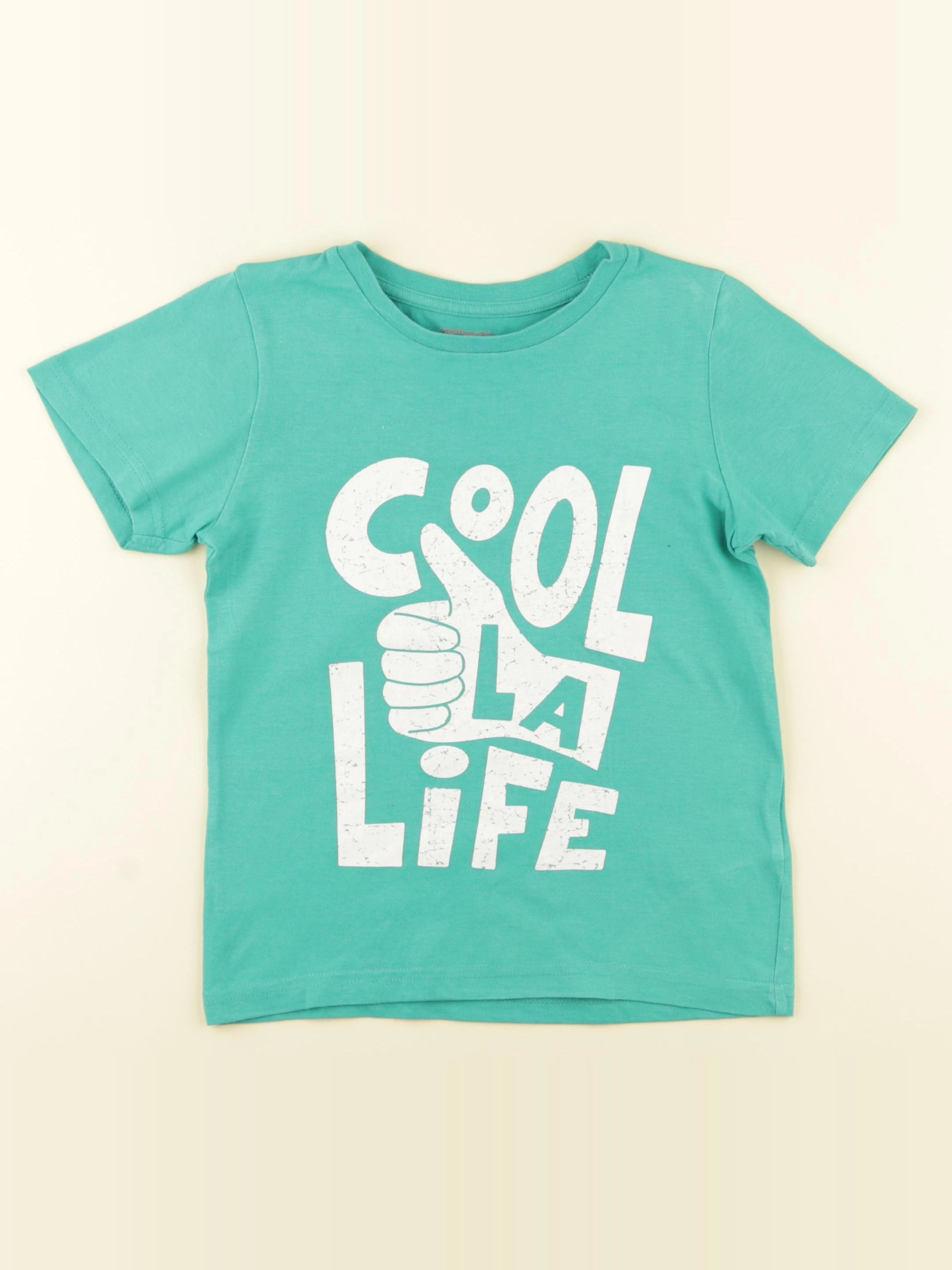 Vertbaudet - tee-shirt vert - 6 ans