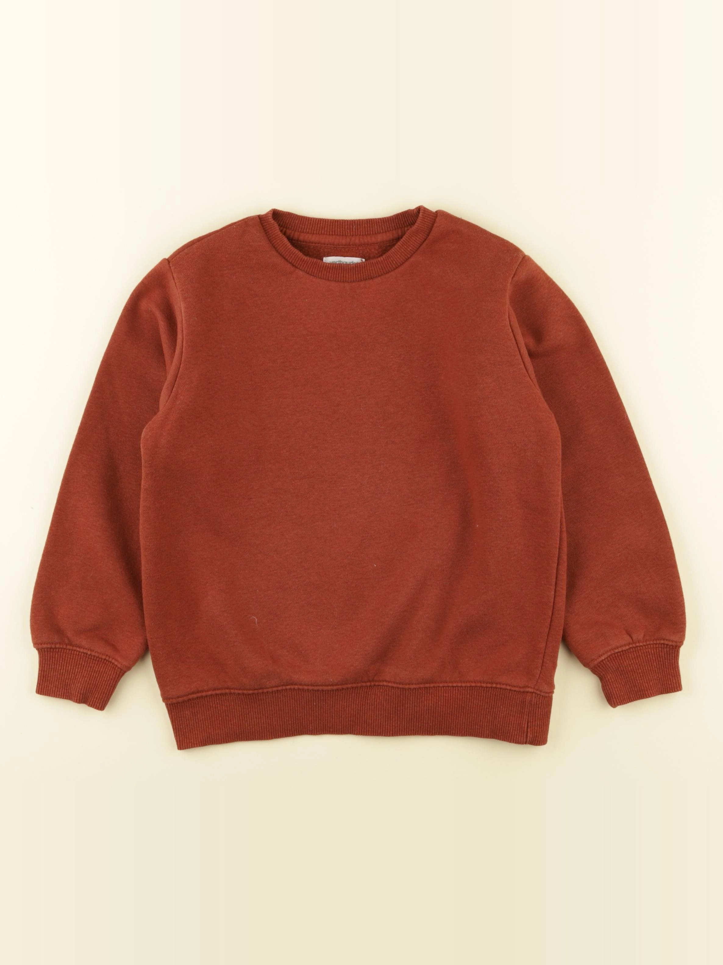 Vertbaudet - sweat marron - 6 ans