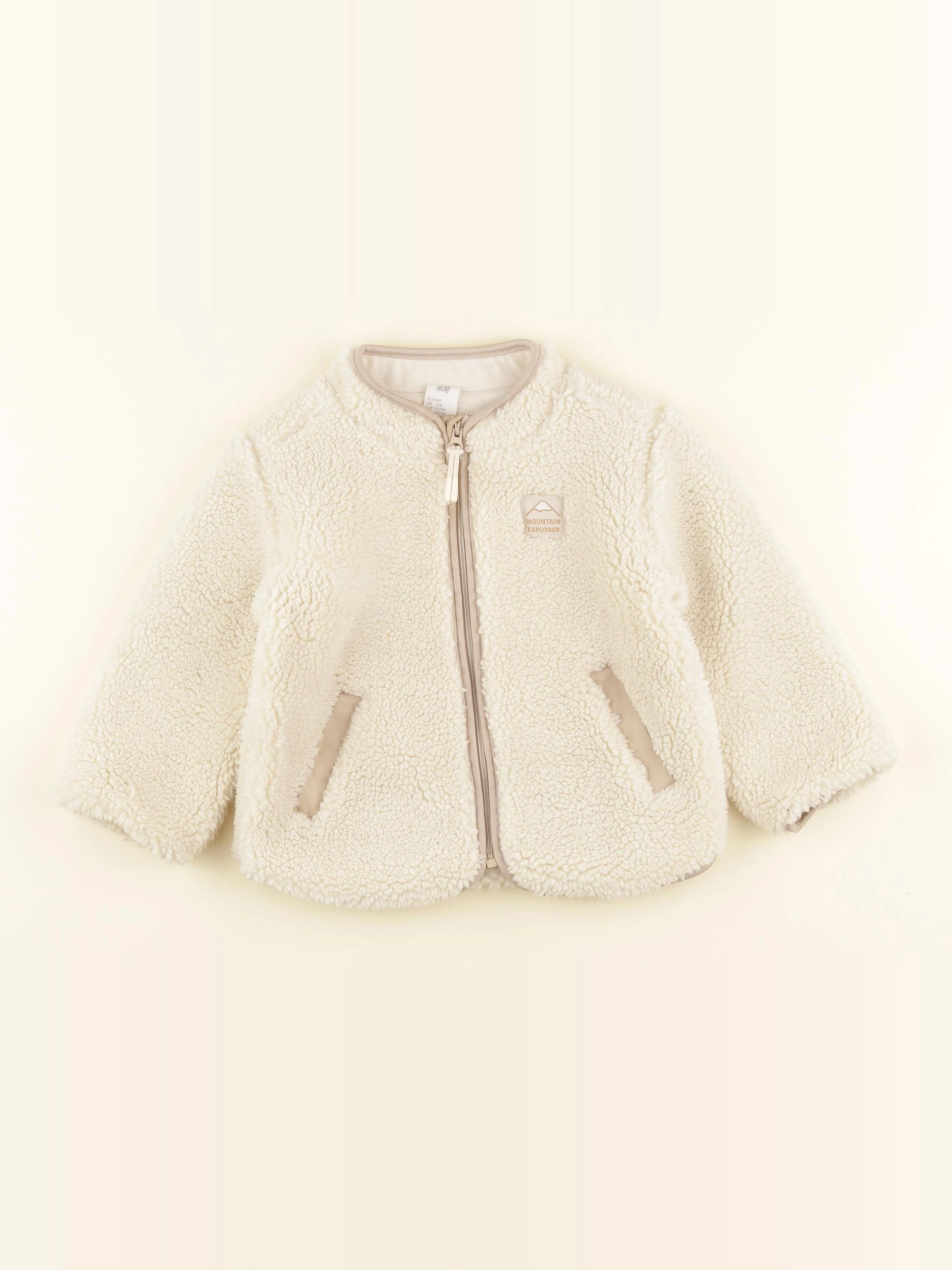 H&M - veste beige - 12 mois