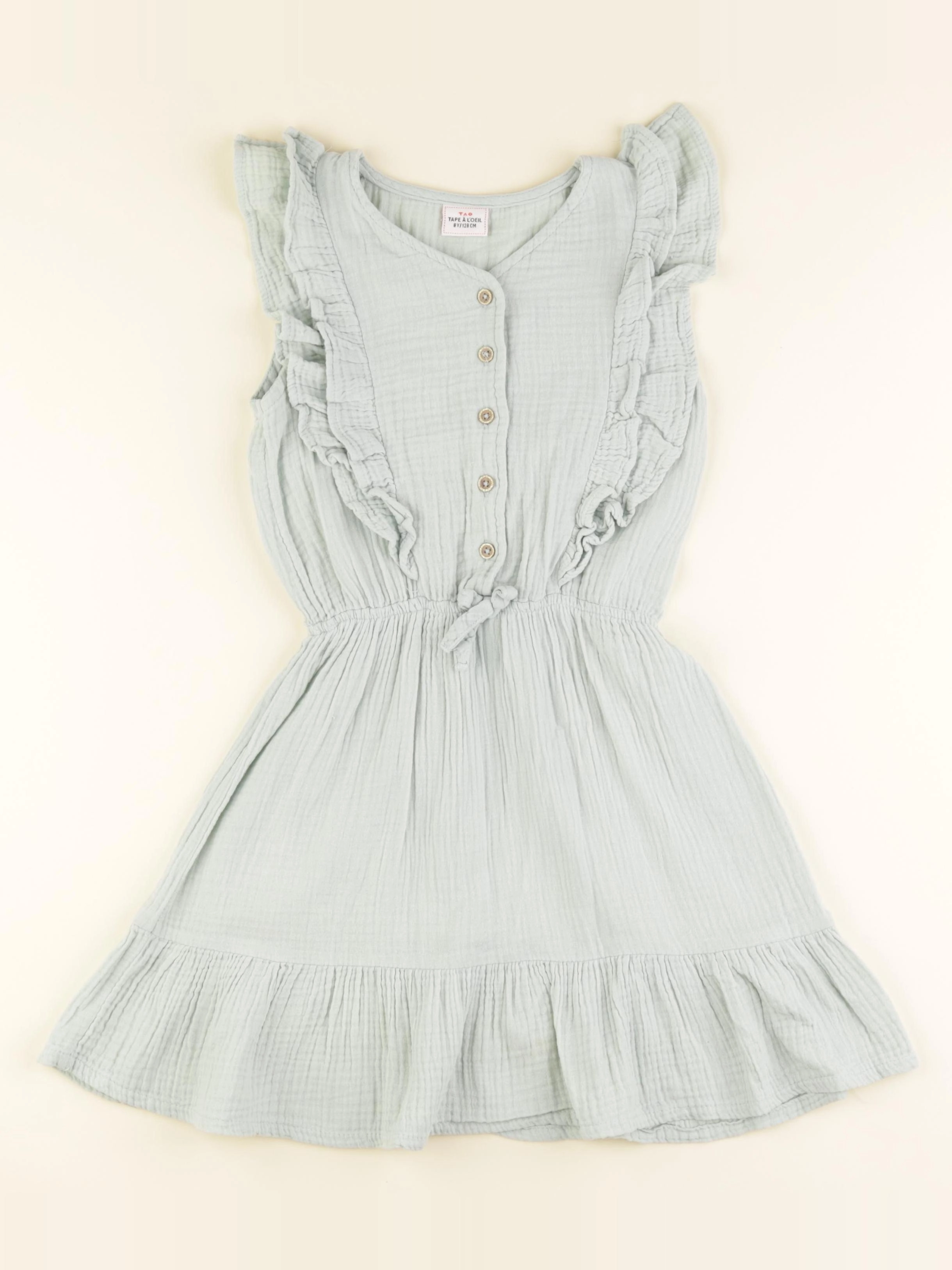 Tape à l'oeil - robe vert - 8 ans