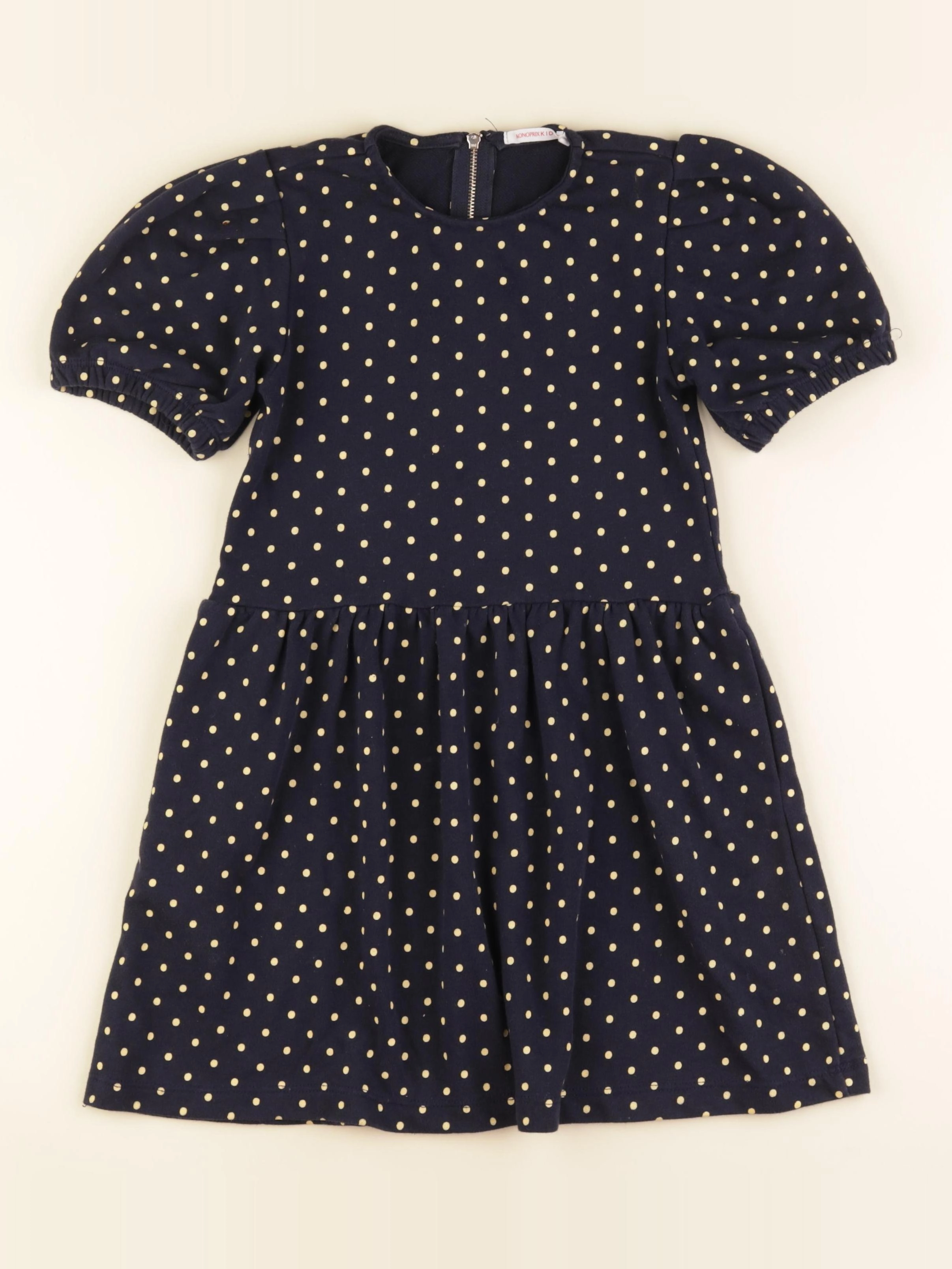 Monoprix - robe bleu, or - 8 ans