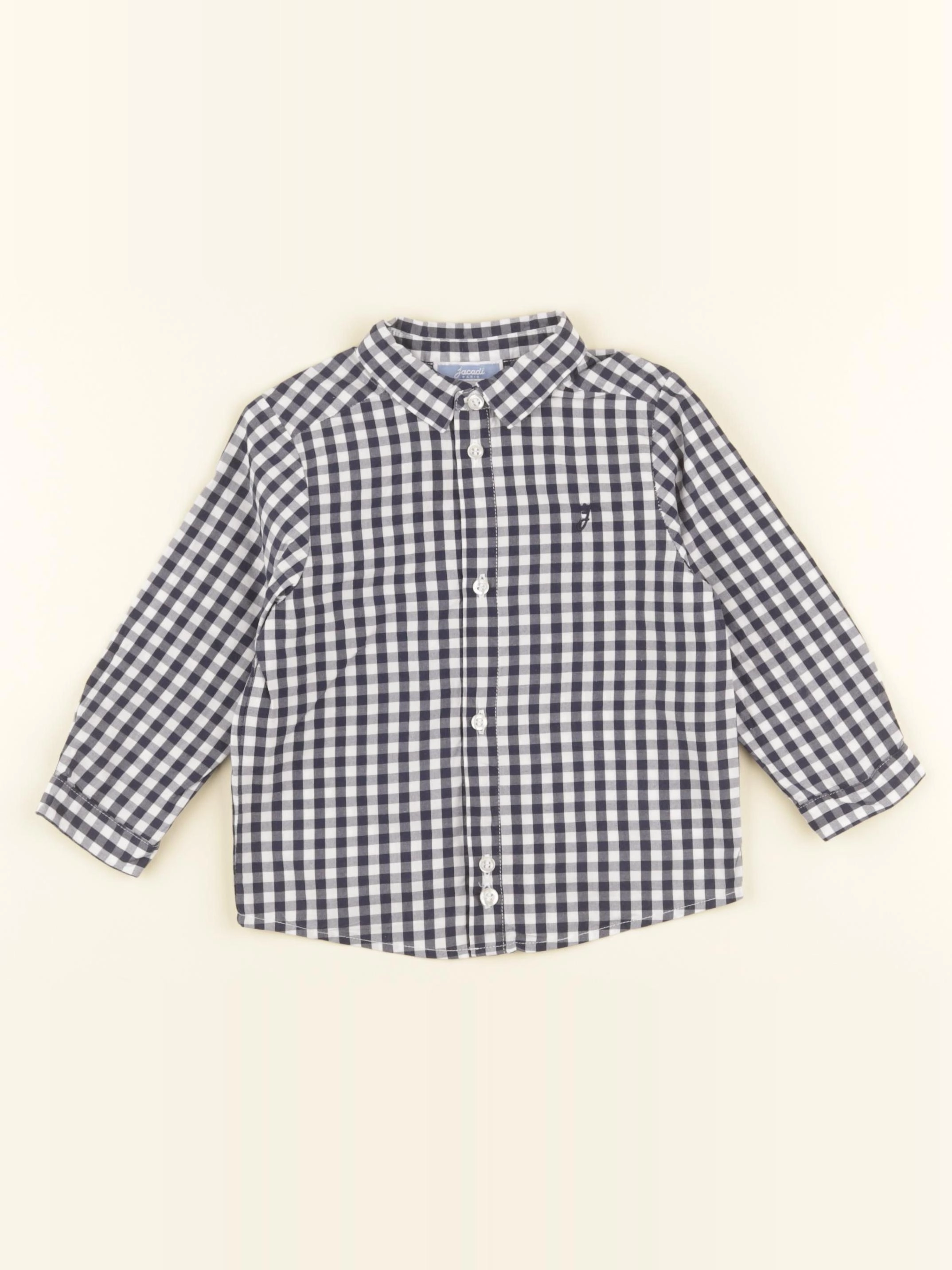 Jacadi - chemise blanc, noir - 18 mois