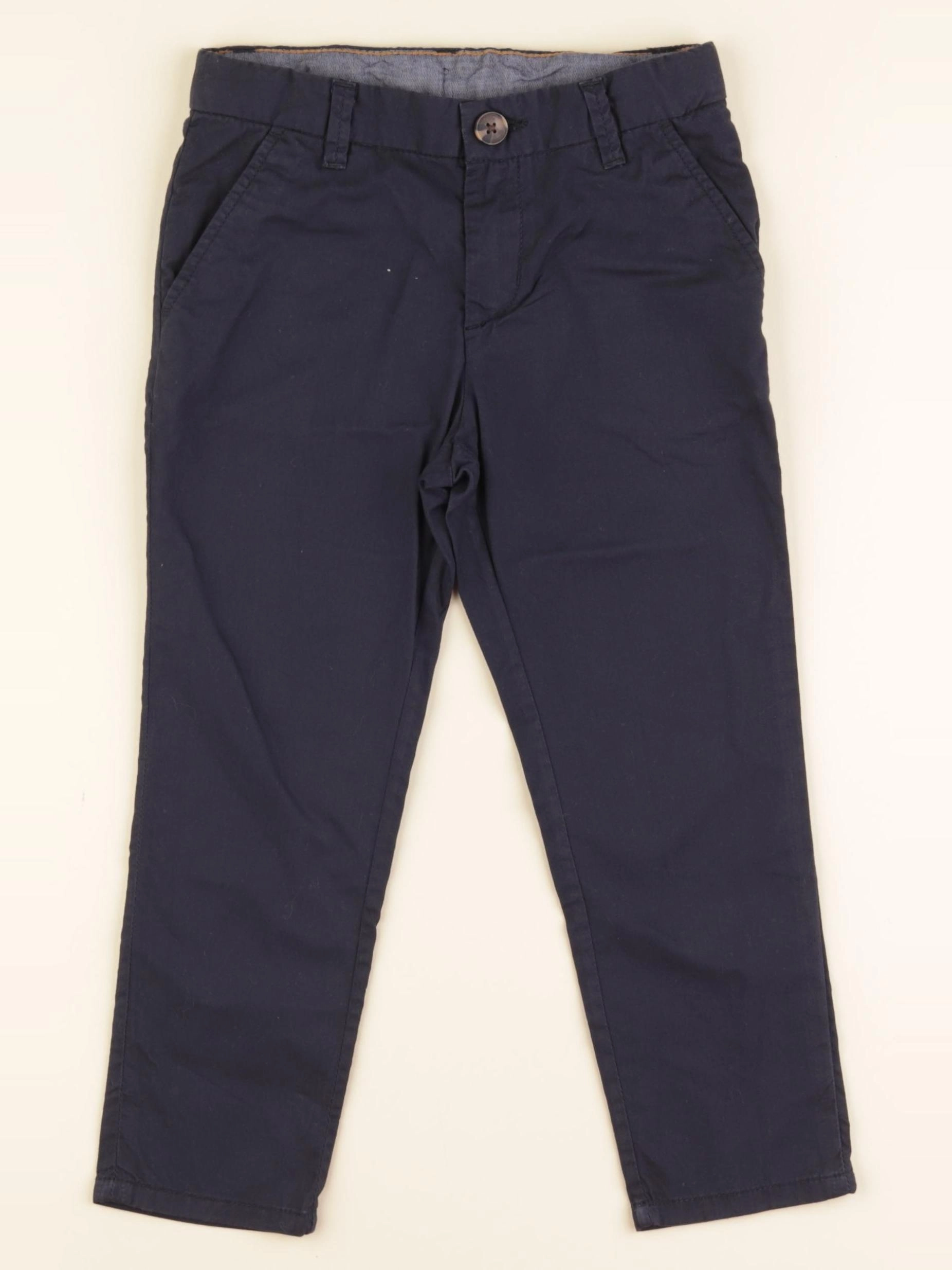 H&M - pantalon bleu - 3/4 ans