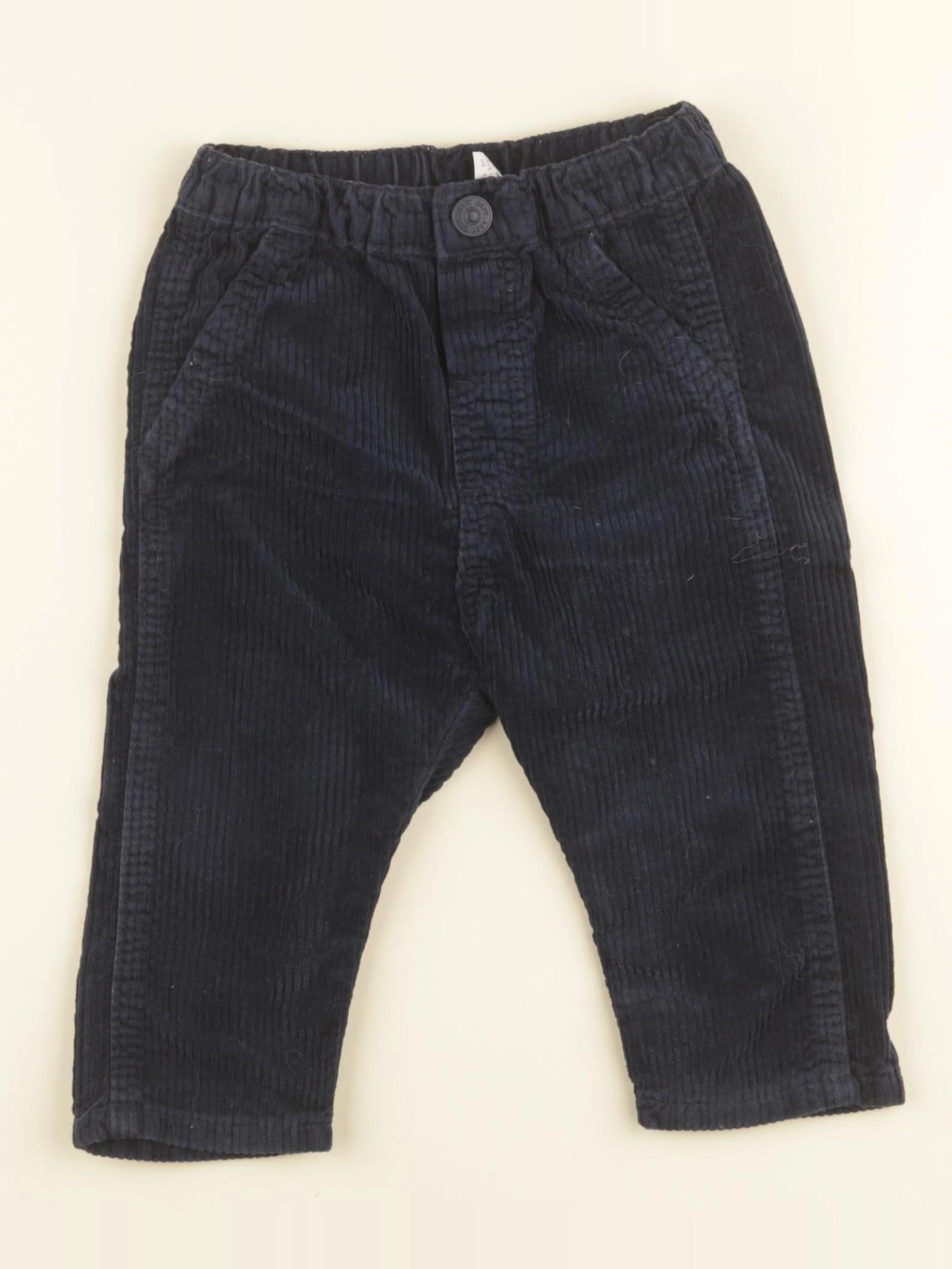 H&M - pantalon bleu - 12 mois