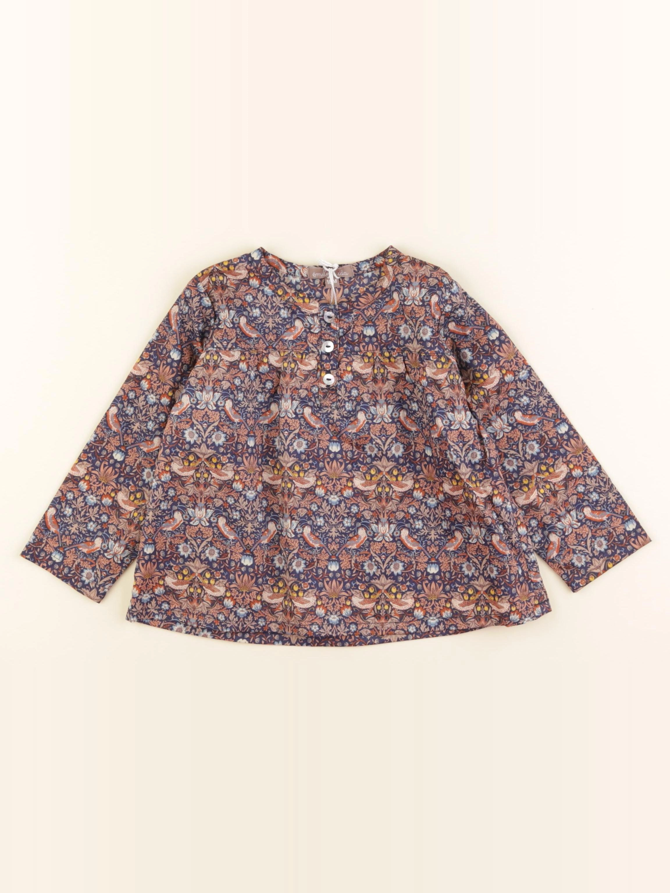 Emile et Ida - blouse multicolore - 18 mois