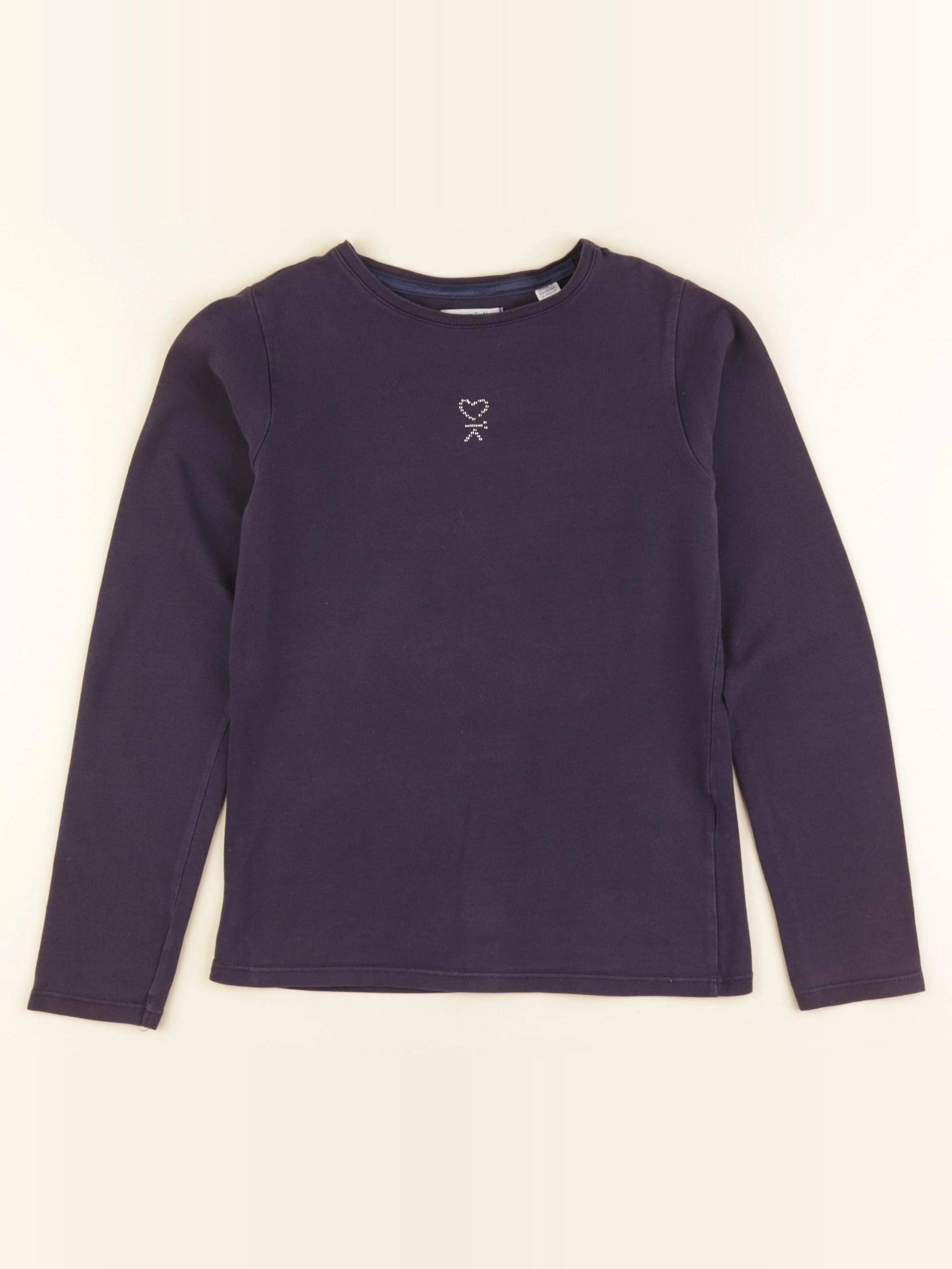 Okaidi - tee-shirt bleu, argent - 10 ans