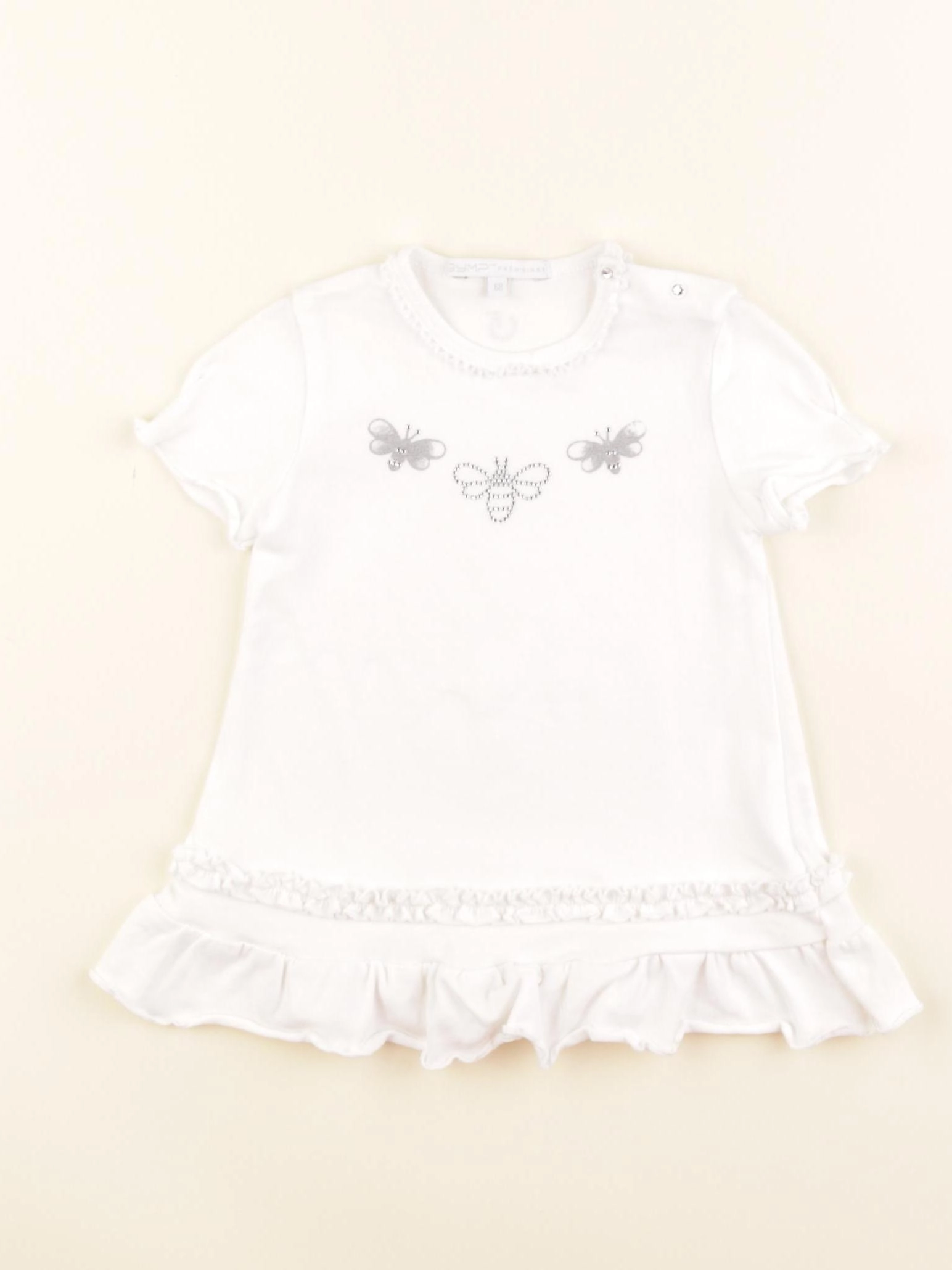 Gymp - robe blanc, argent - 6 mois