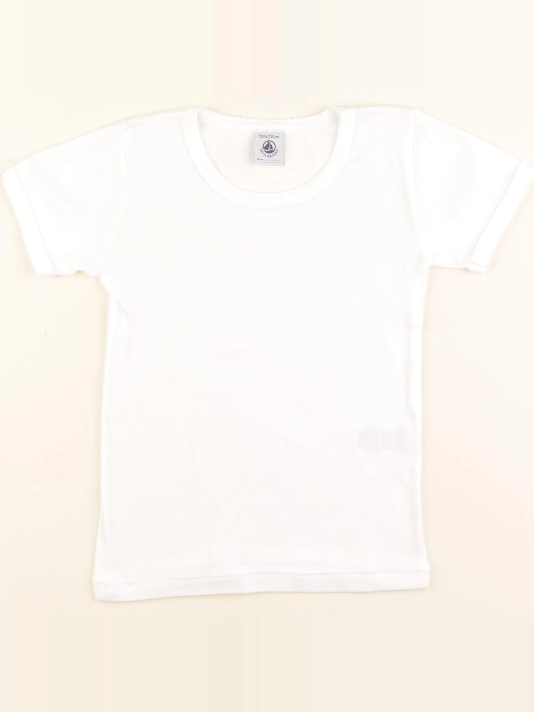 Petit Bateau - maillot de corps blanc - 5 ans