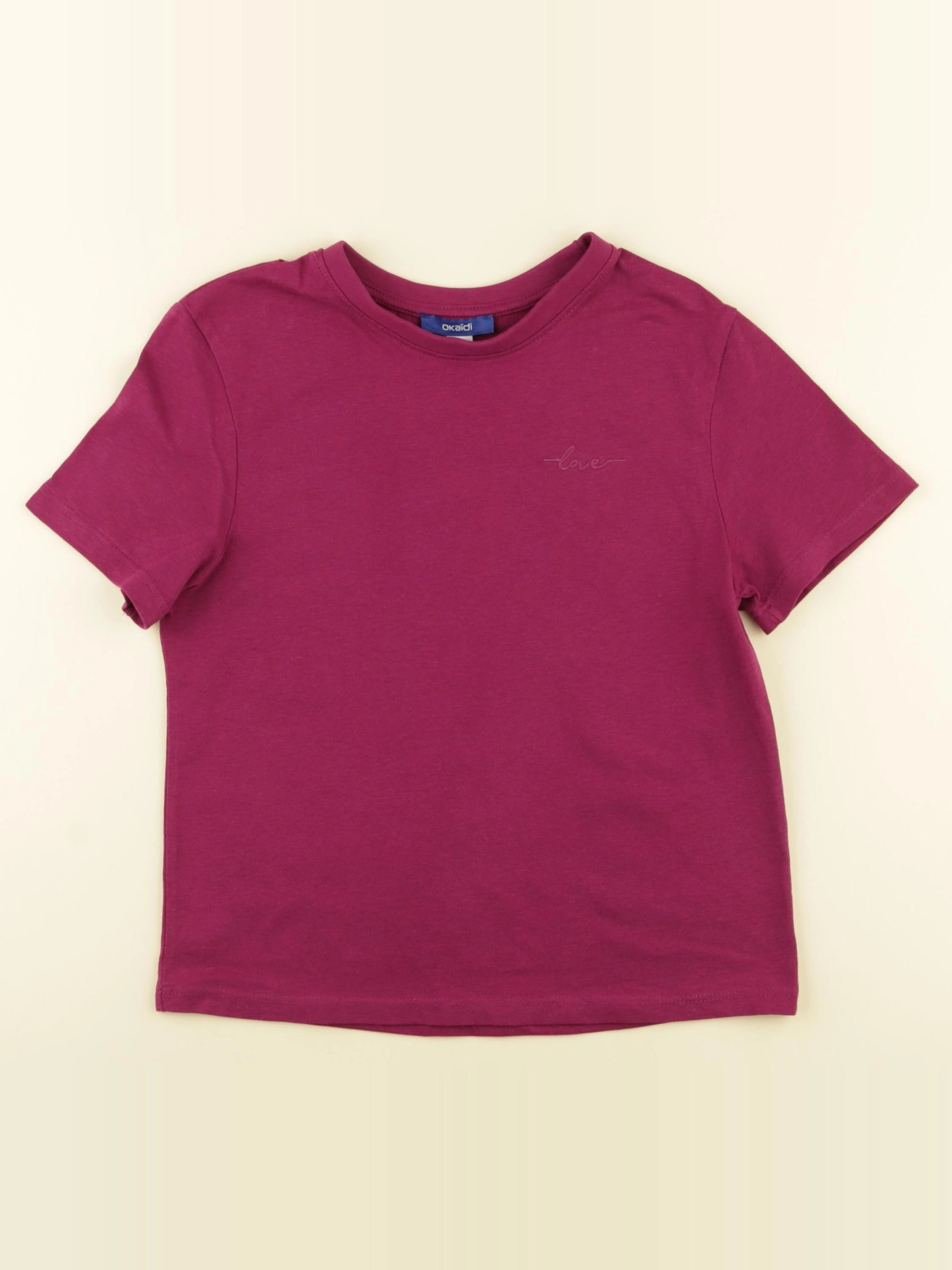 Okaidi - tee-shirt rose - 8 ans