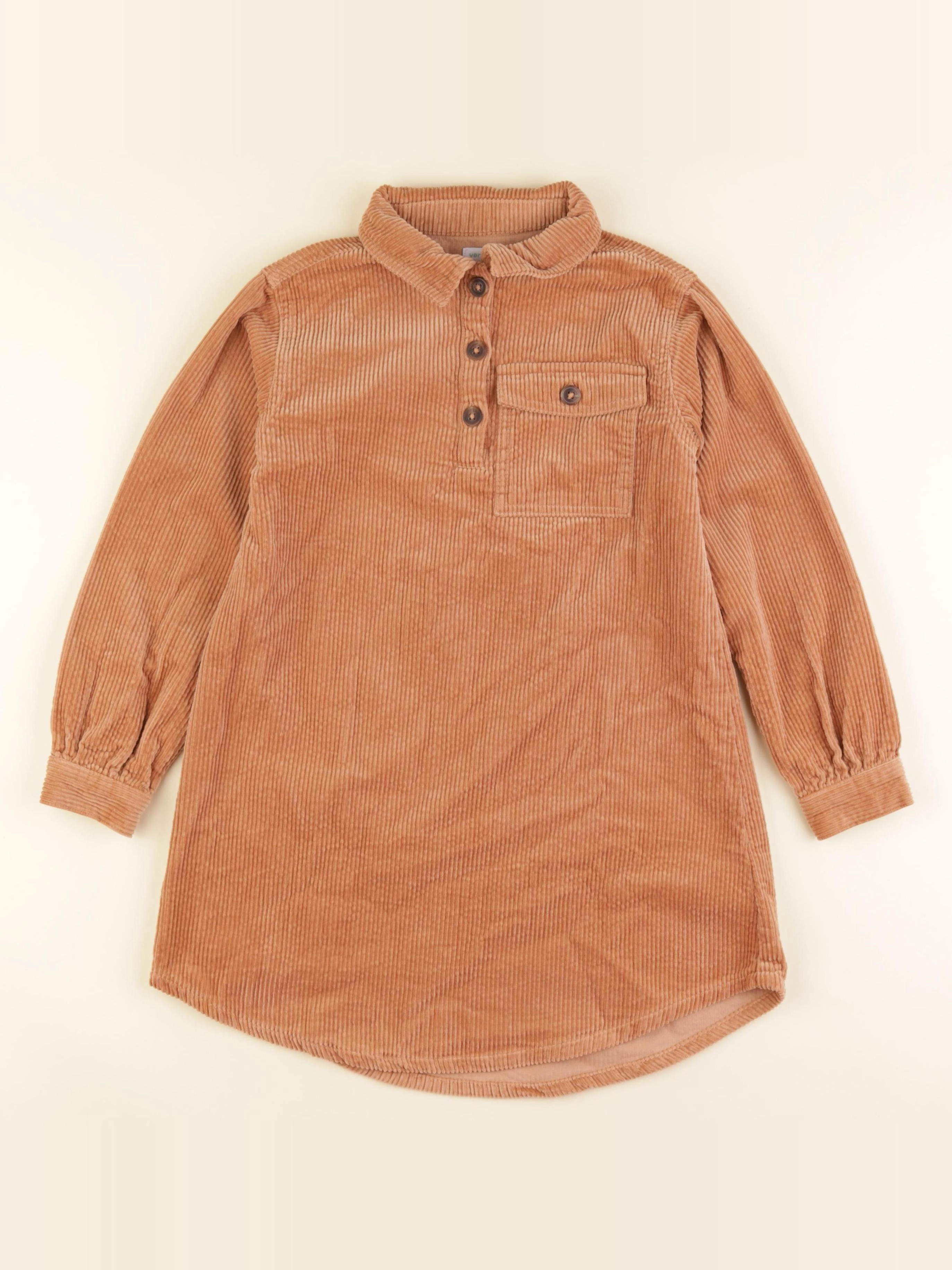 Vertbaudet - robe marron - 8 ans